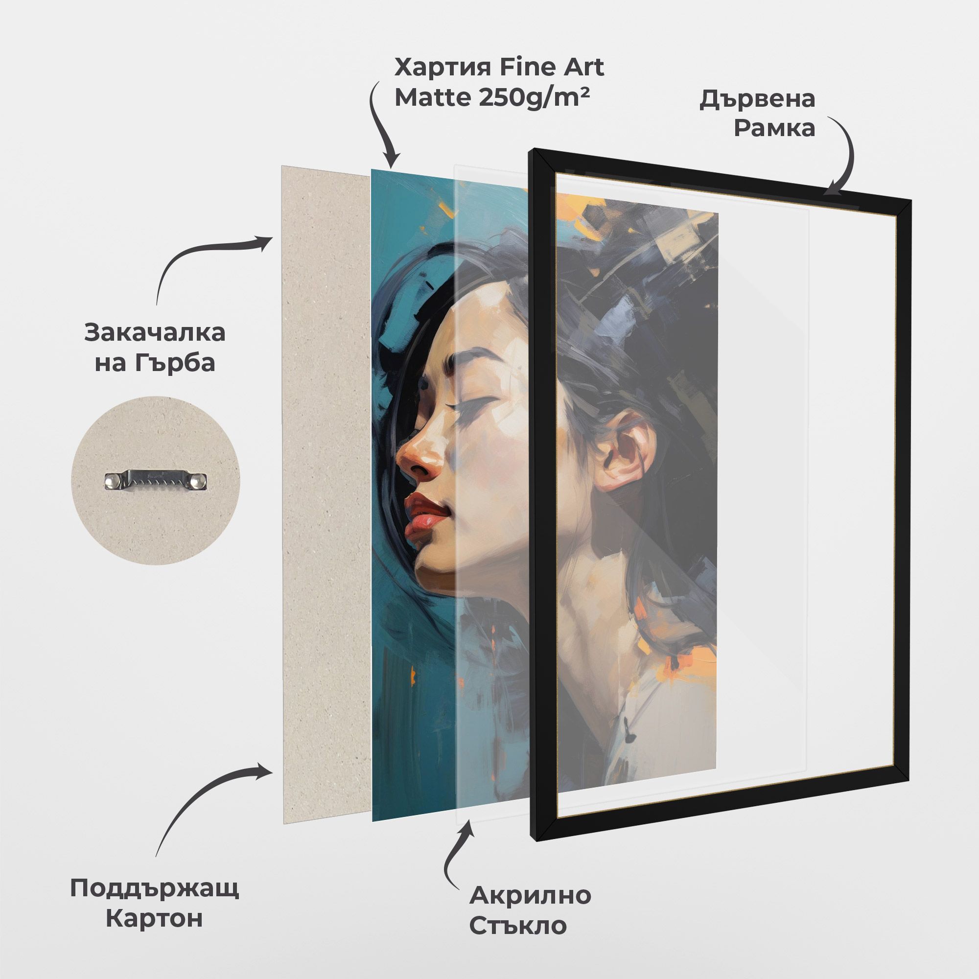 Acrylic Asian Portrait mockup 1