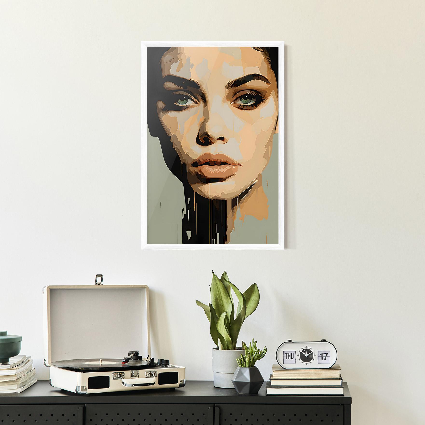 Рамкиран постер Apologetic Face mockup 2