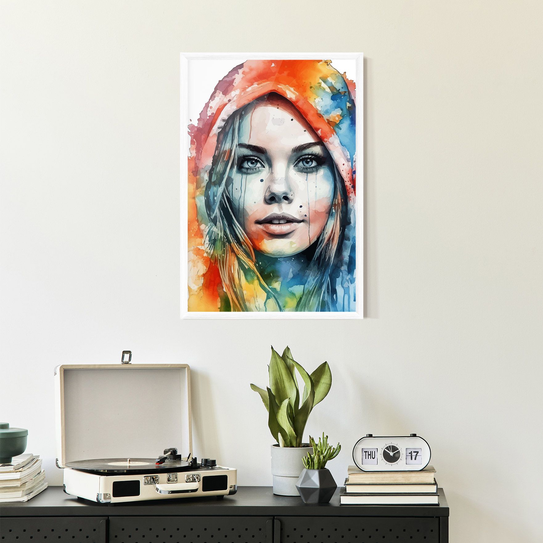 Colorful Portrait Art mockup 2