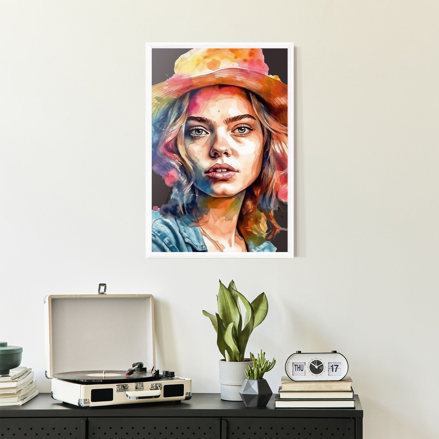 Hat Portrait Girl mockup 2