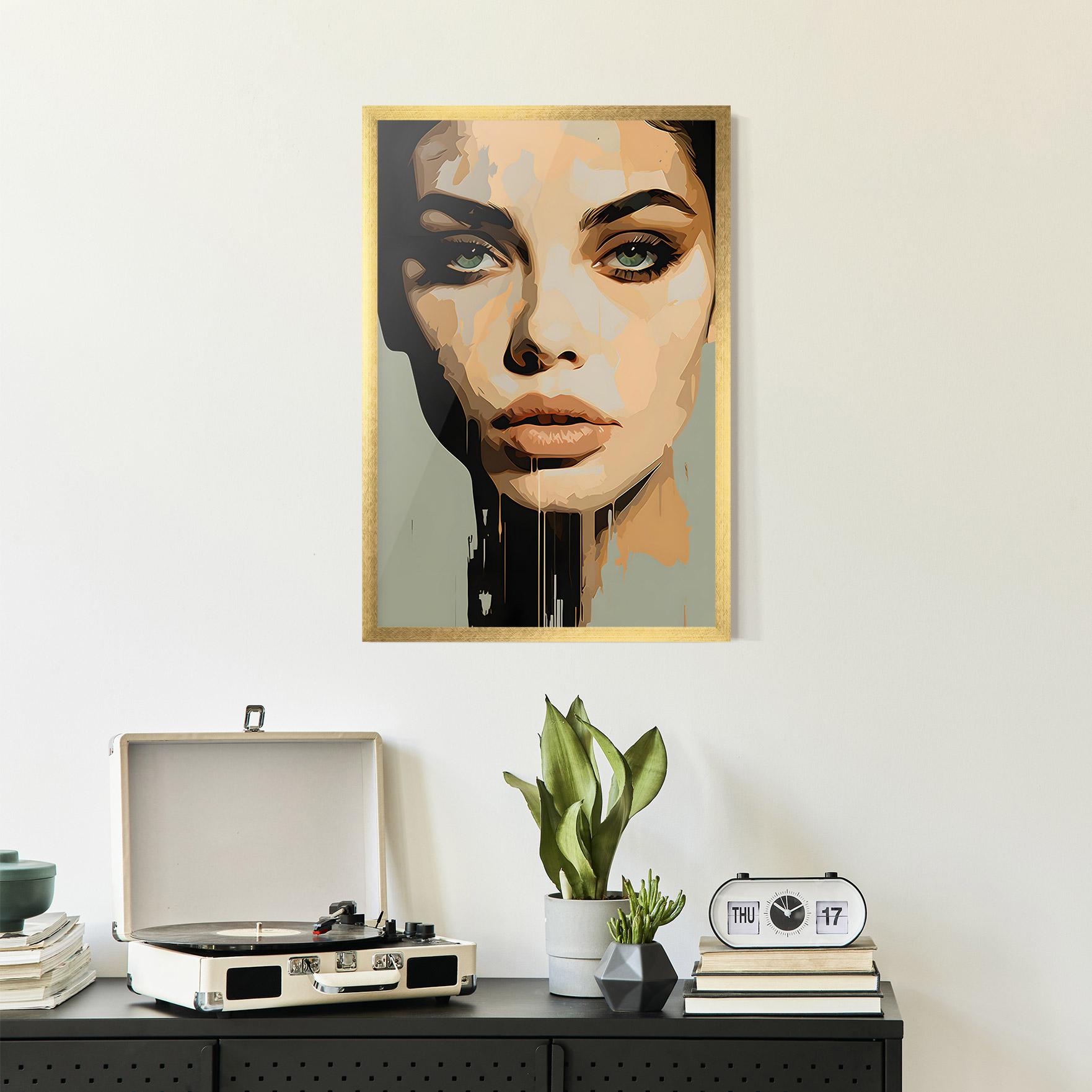 Рамкиран постер Apologetic Face mockup 2