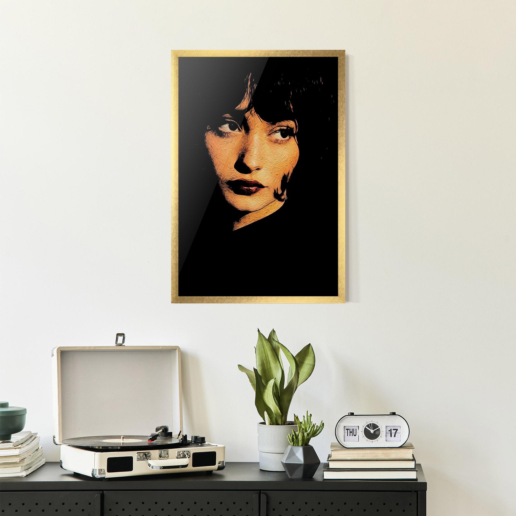 Рамкиран постер Light Portrait mockup 2