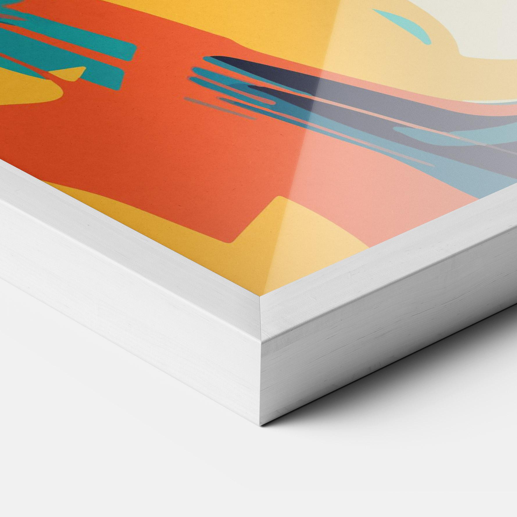 Рамкиран постер Blonde Girl Portrait mockup 3