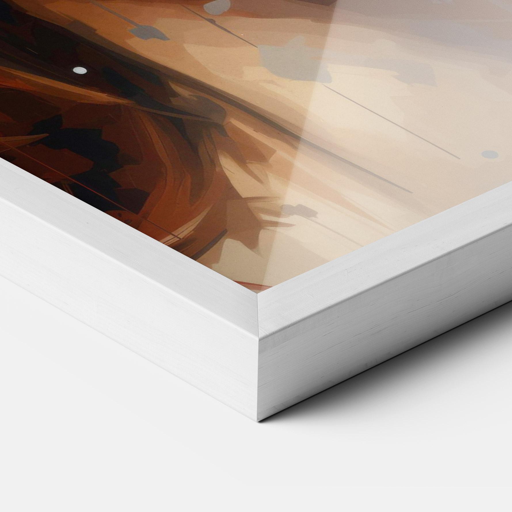 Рамкиран постер Close Up Look Portrait mockup 3