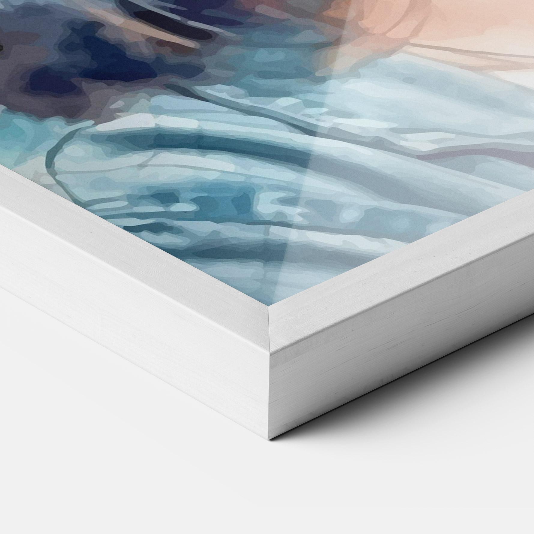 Рамкиран постер Hat Portrait Girl mockup 3