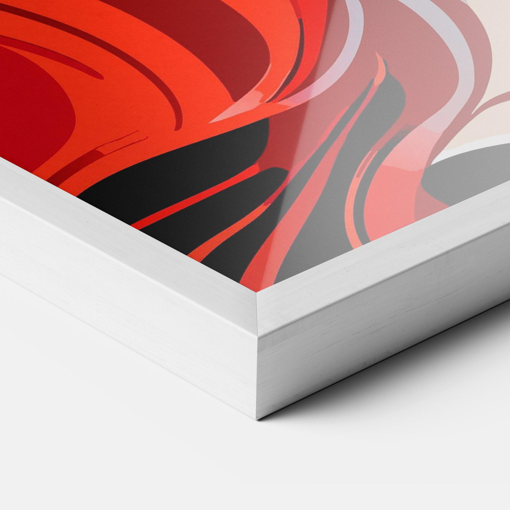 Рамкиран постер Red Hair Portrait mockup 3