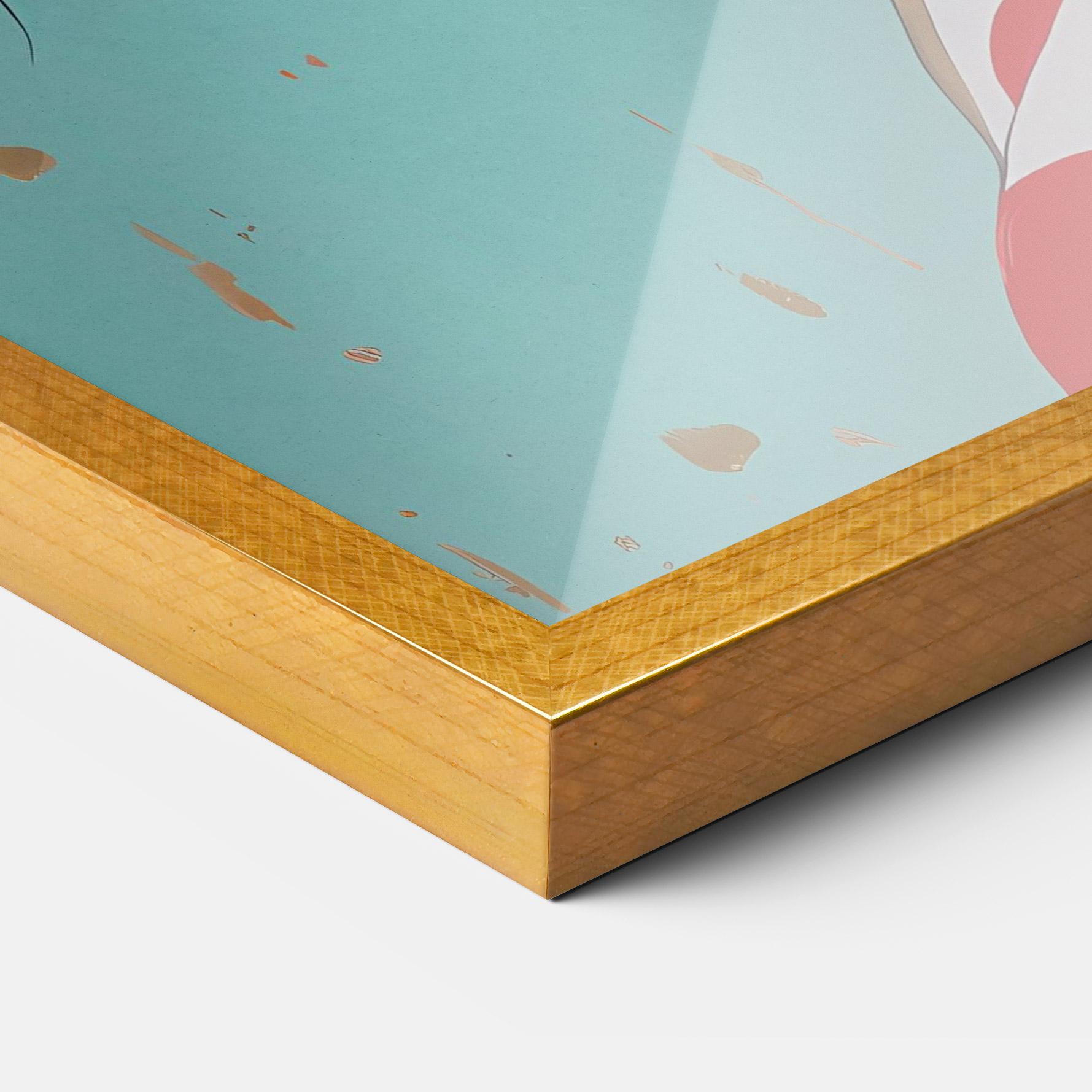 Рамкиран постер Asian Style Portrait mockup 3