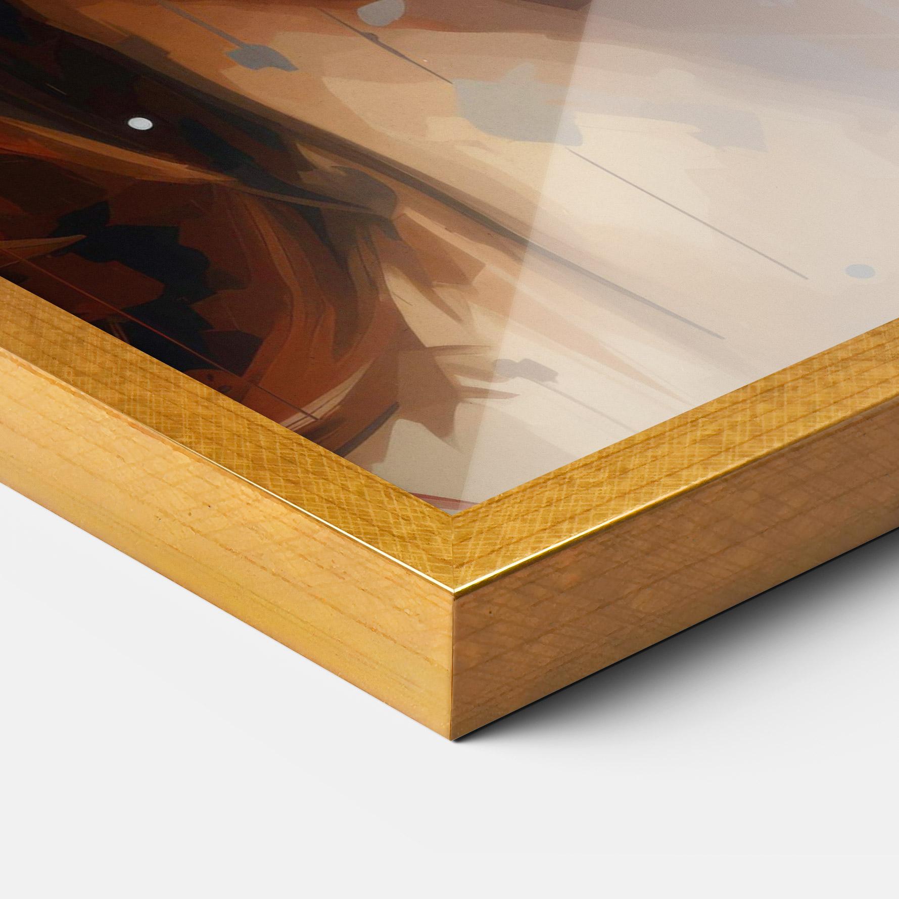 Рамкиран постер Close Up Look Portrait mockup 3