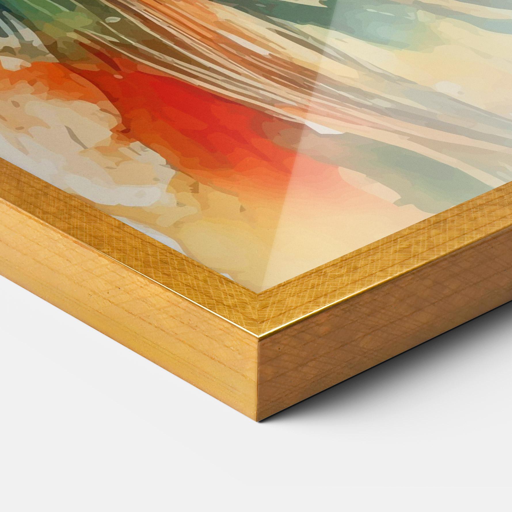 Рамкиран постер Colorful Portrait Art mockup 3