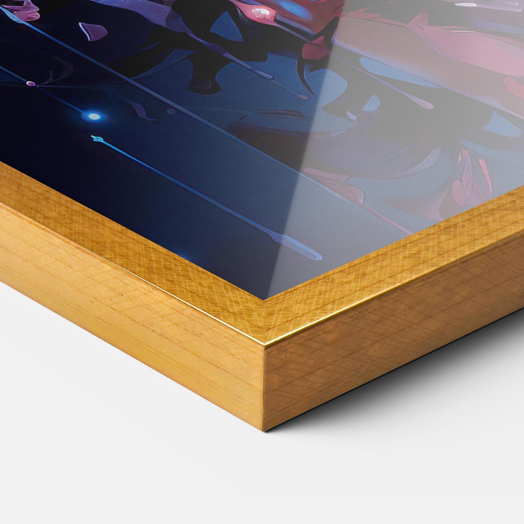 Рамкиран постер Cute Purple Girl mockup 3