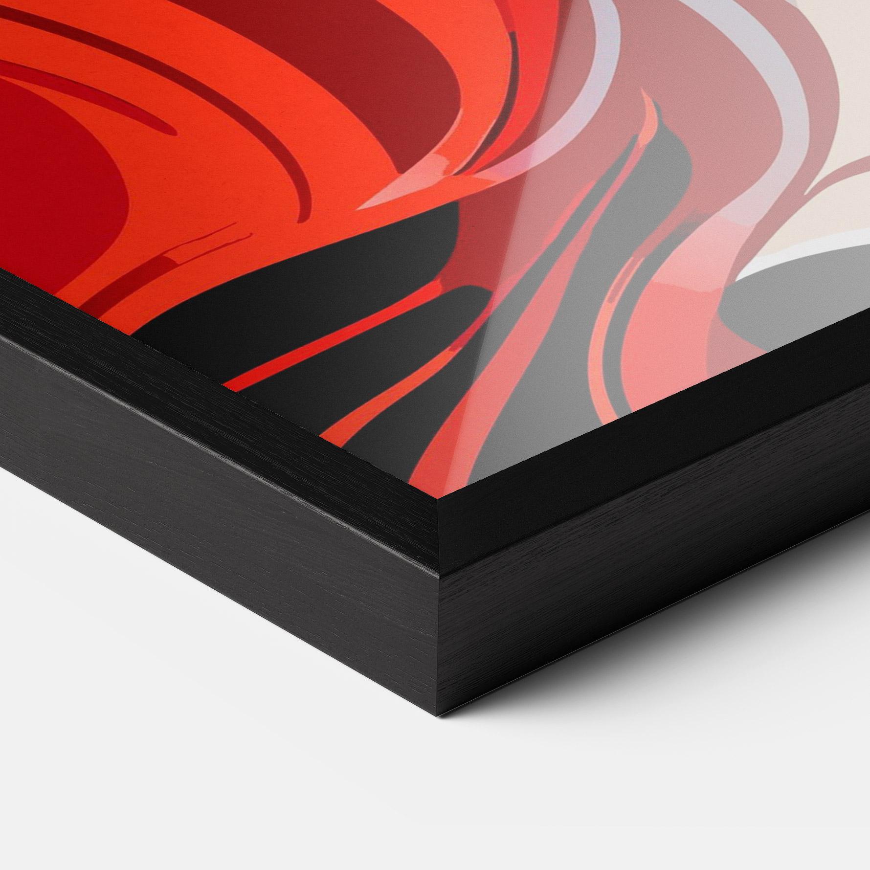 Рамкиран постер Red Hair Portrait mockup 3