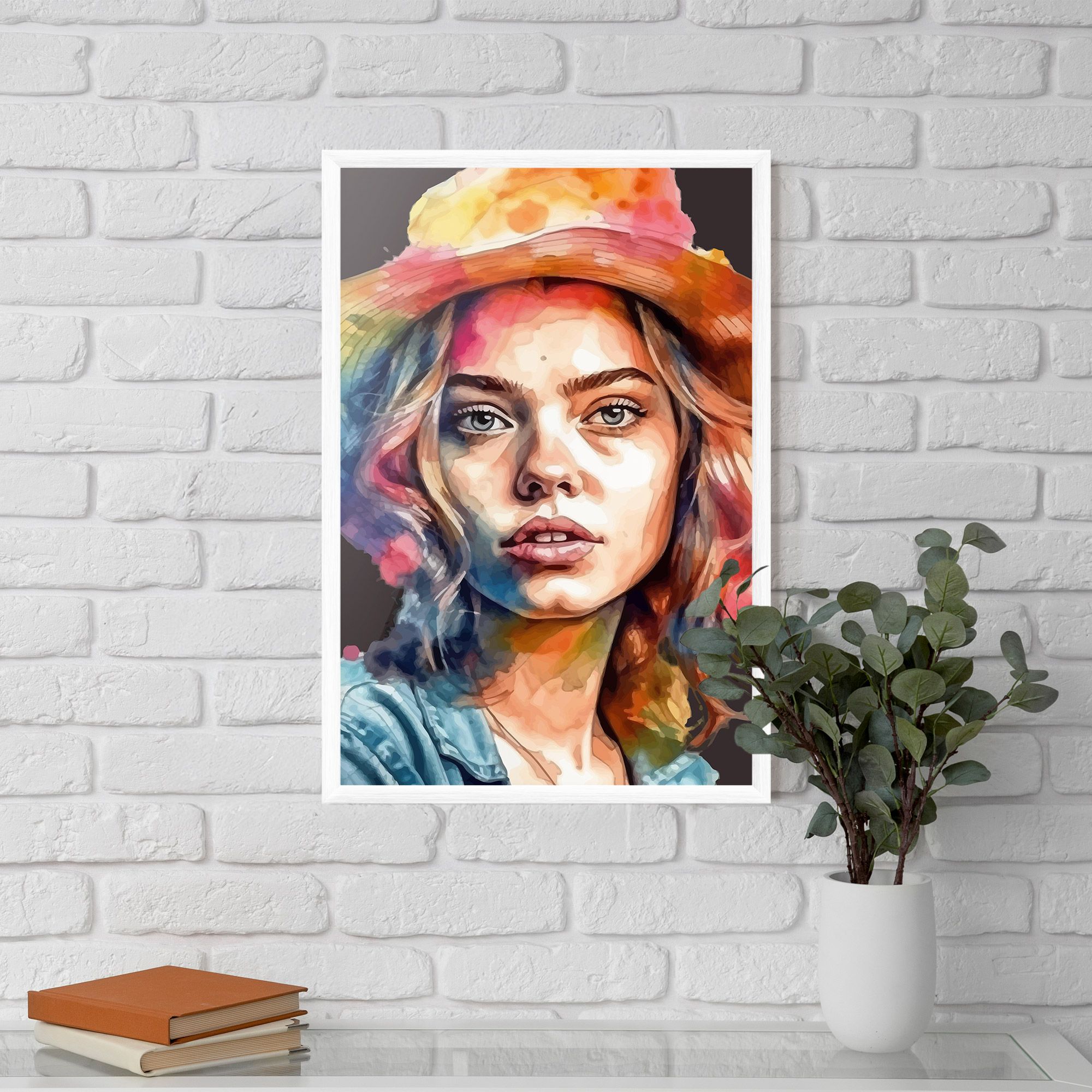 Hat Portrait Girl mockup 5