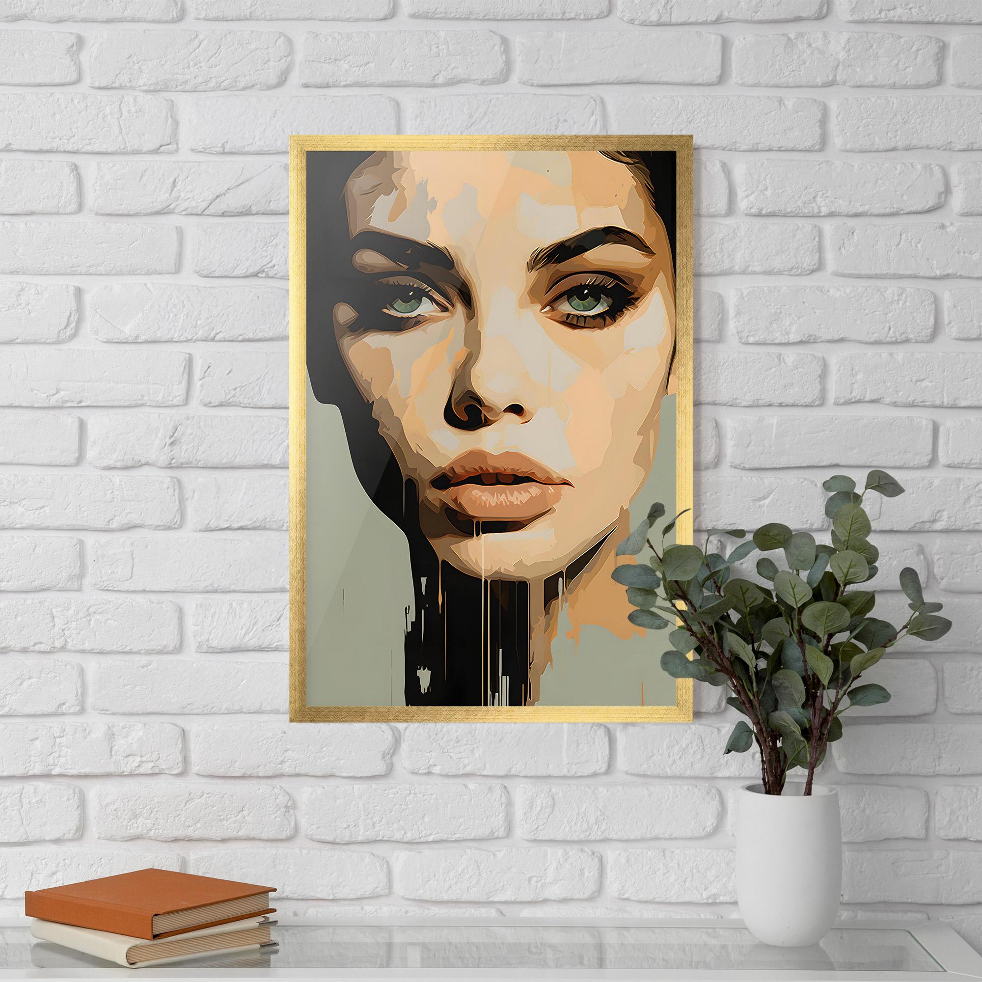 Рамкиран постер Apologetic Face mockup 5