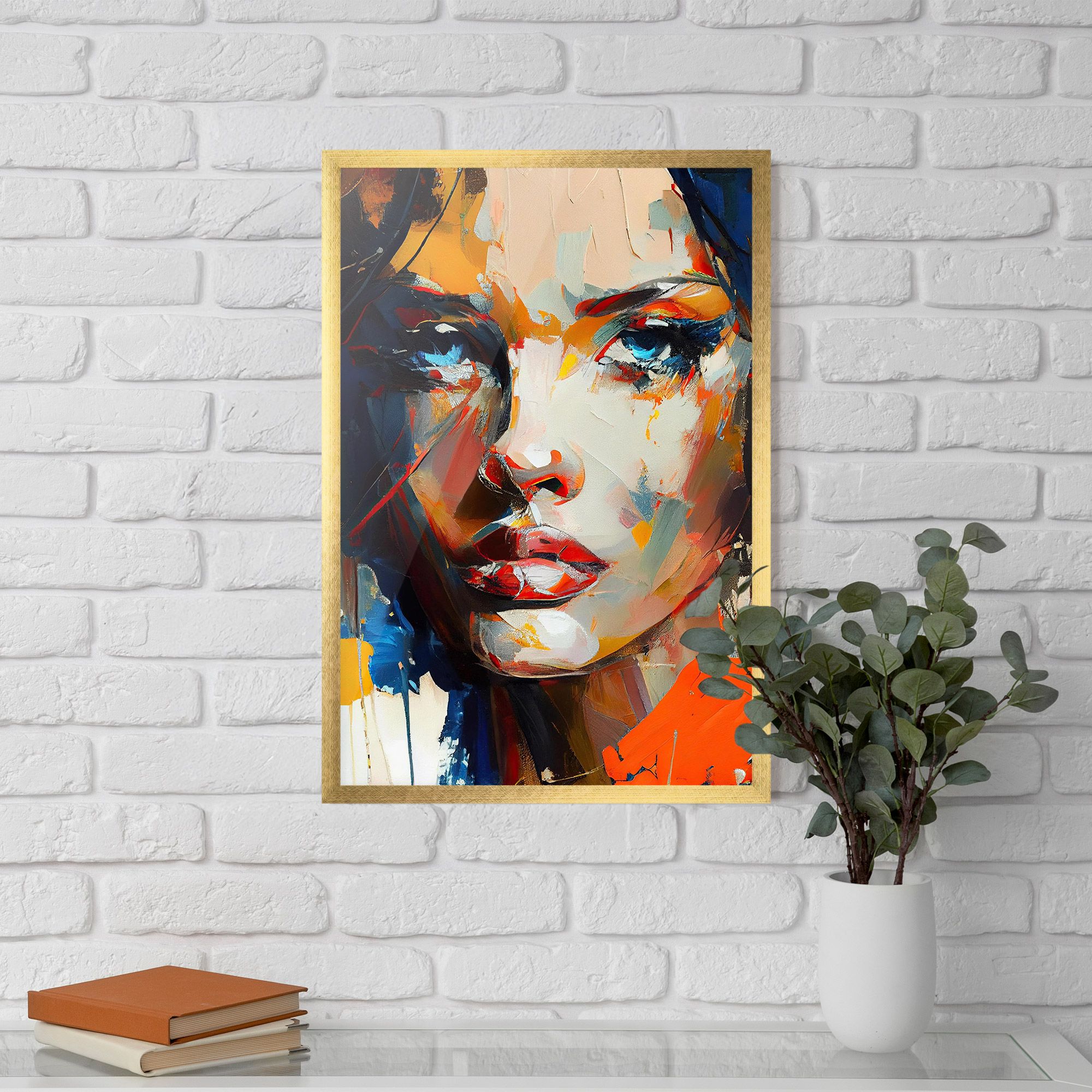 Beautiful Brunette Woman mockup 5