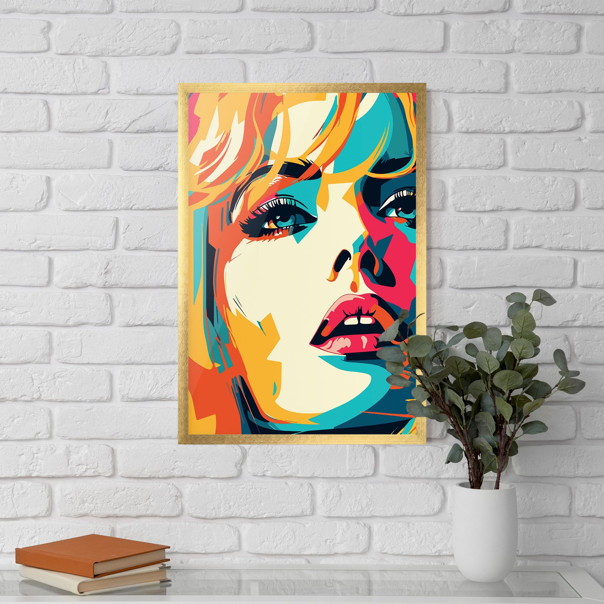 Blonde Girl Portrait mockup 5
