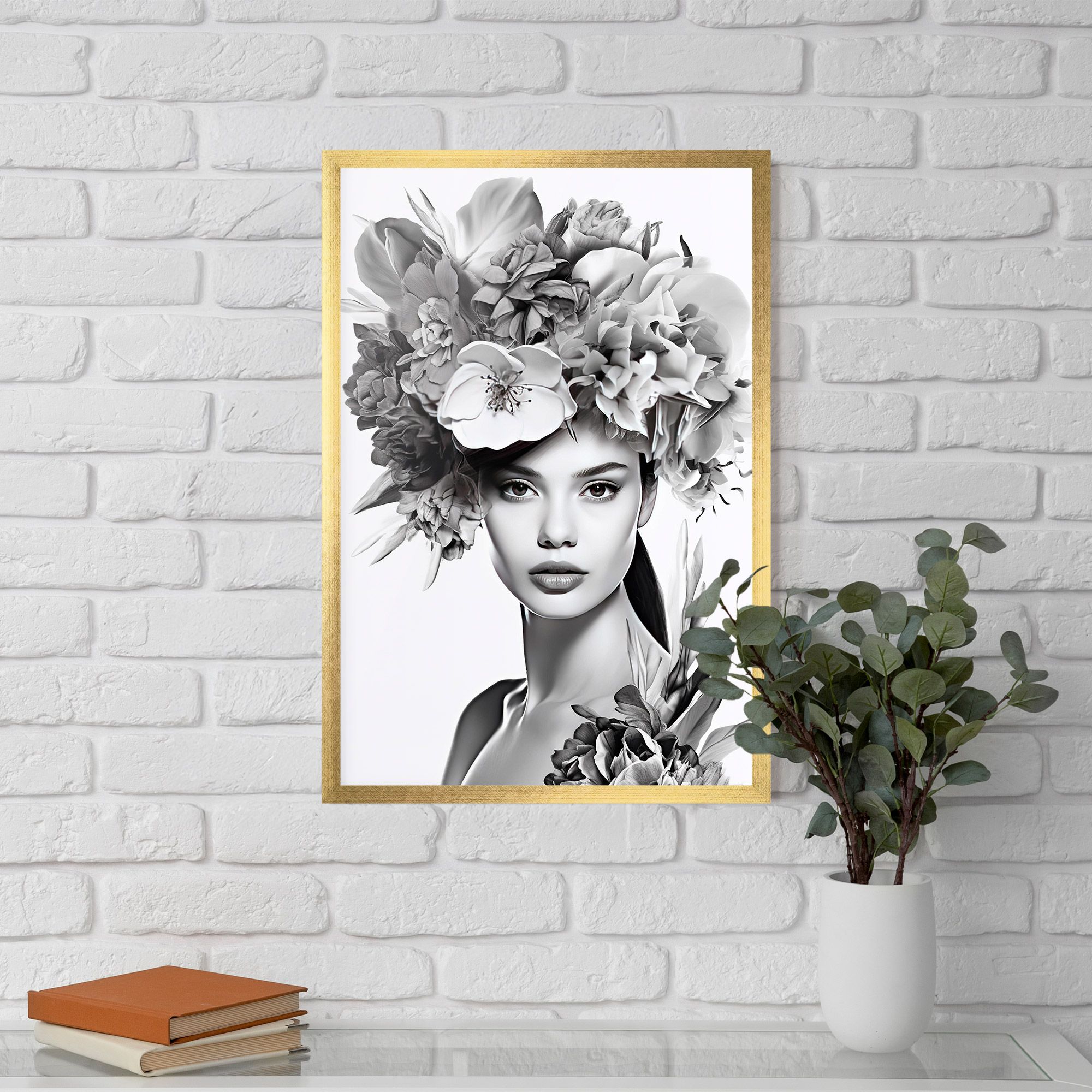 Flower Crown Woman mockup 5