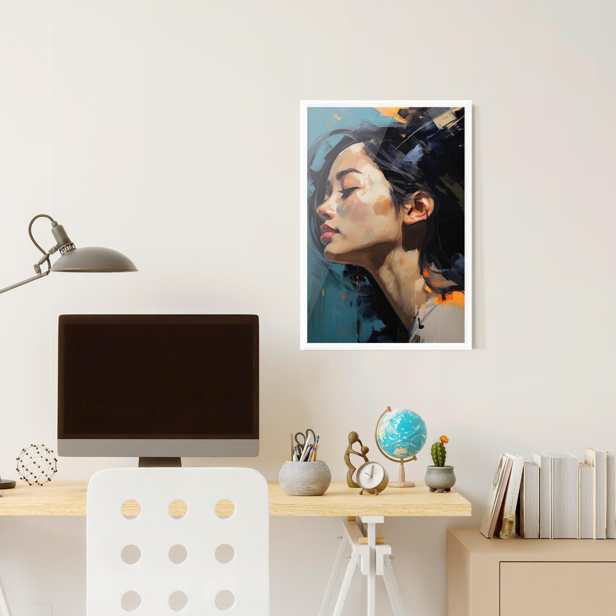 Рамкиран постер Acrylic Asian Portrait mockup 6