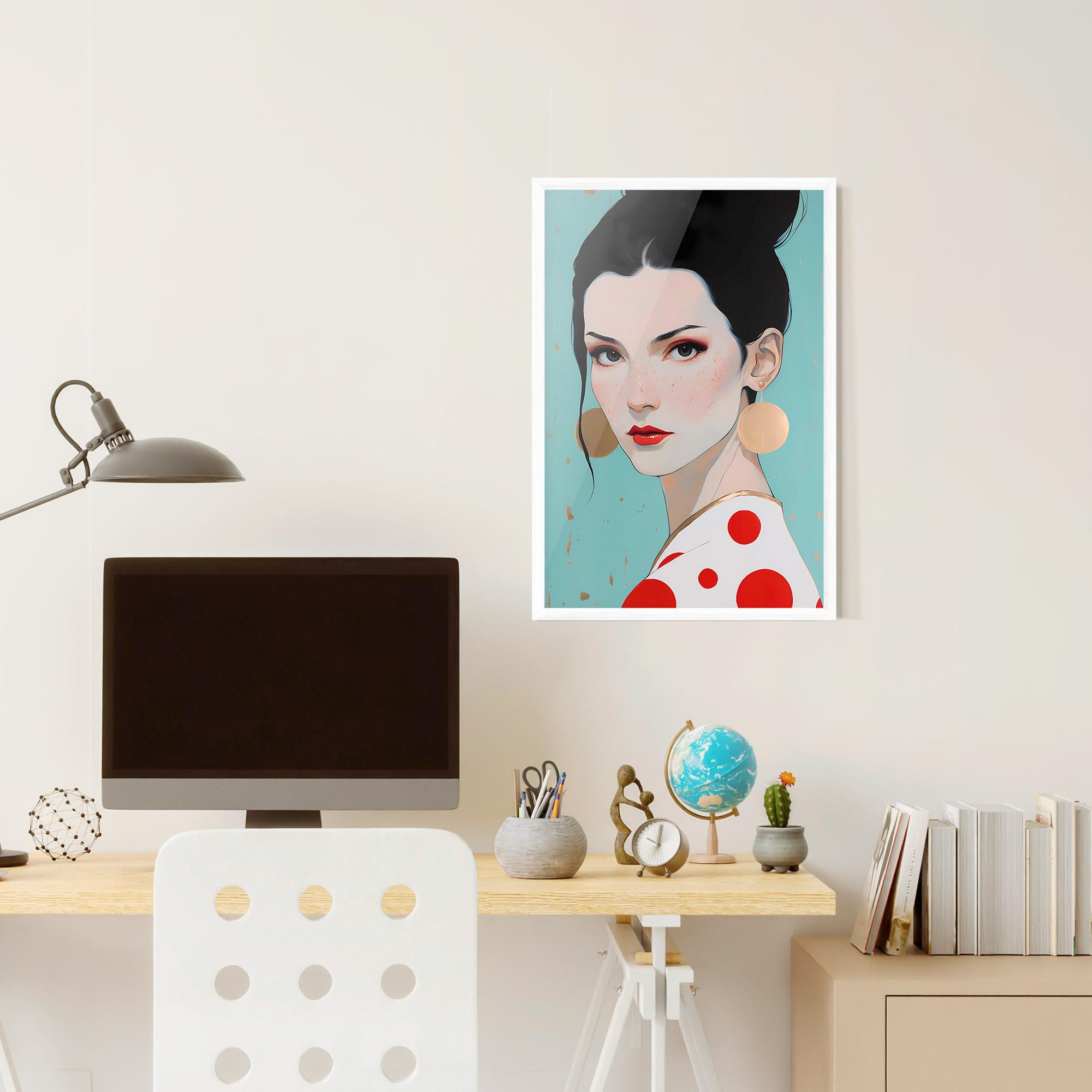 Рамкиран постер Asian Style Portrait mockup 6