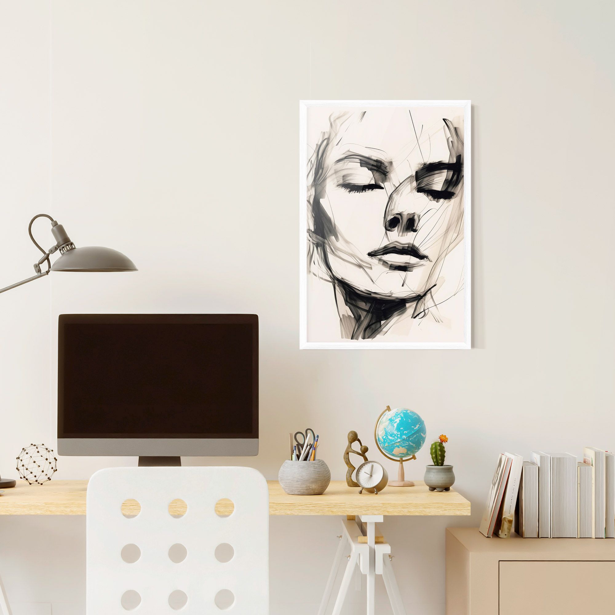 Continuous Line Woman mockup 6