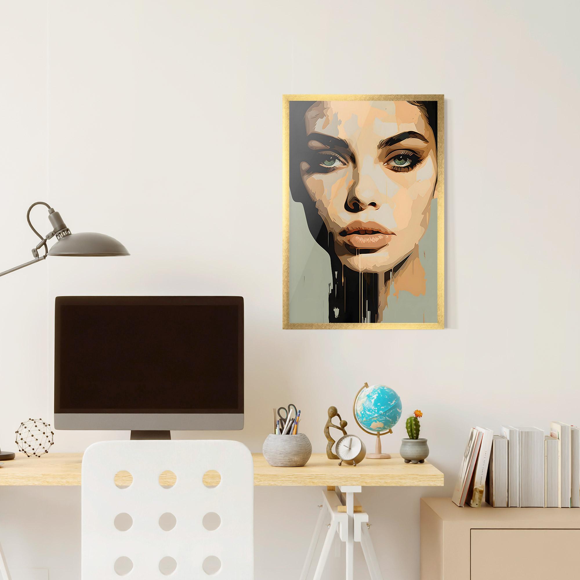 Рамкиран постер Apologetic Face mockup 6