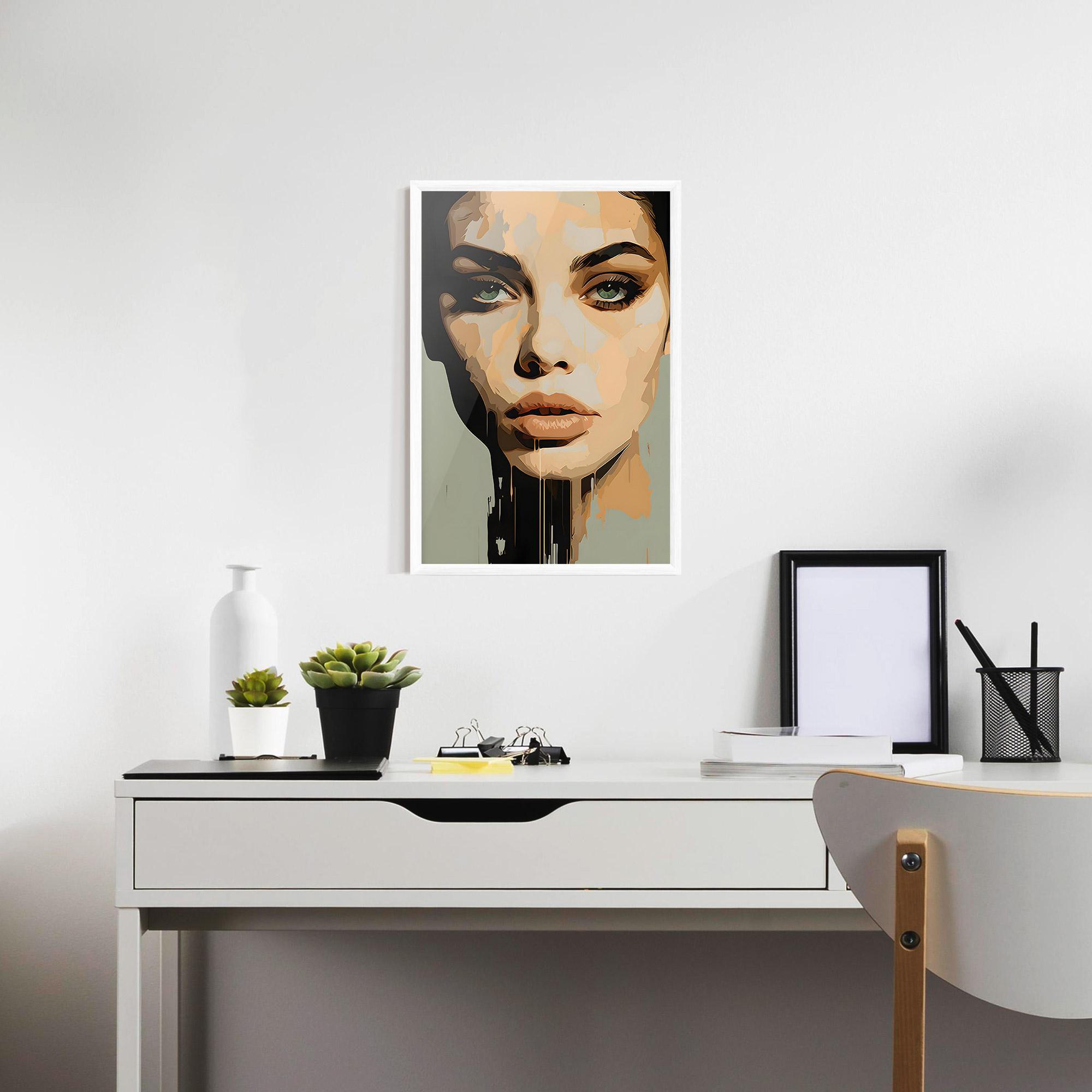 Рамкиран постер Apologetic Face mockup 7