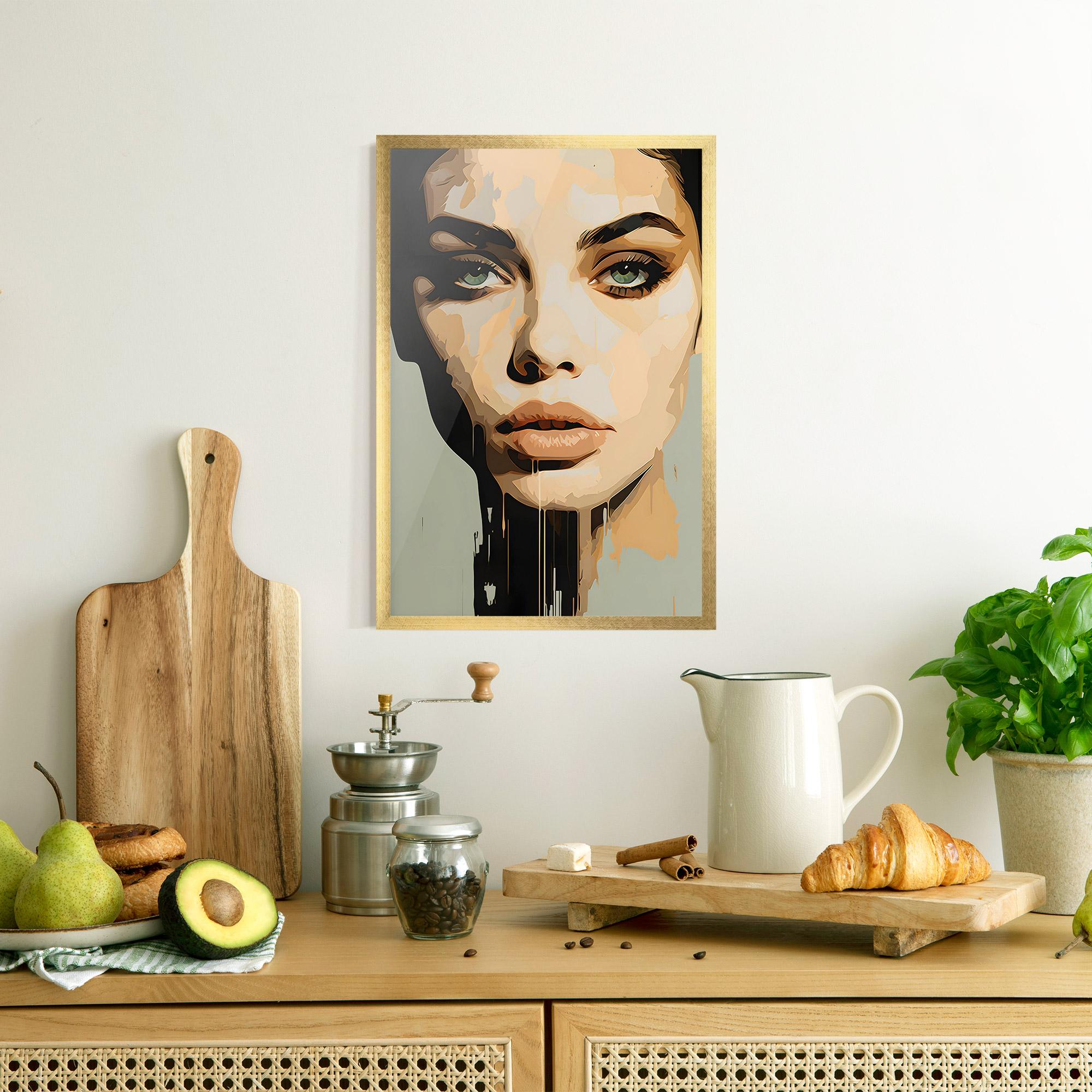 Рамкиран постер Apologetic Face mockup 8