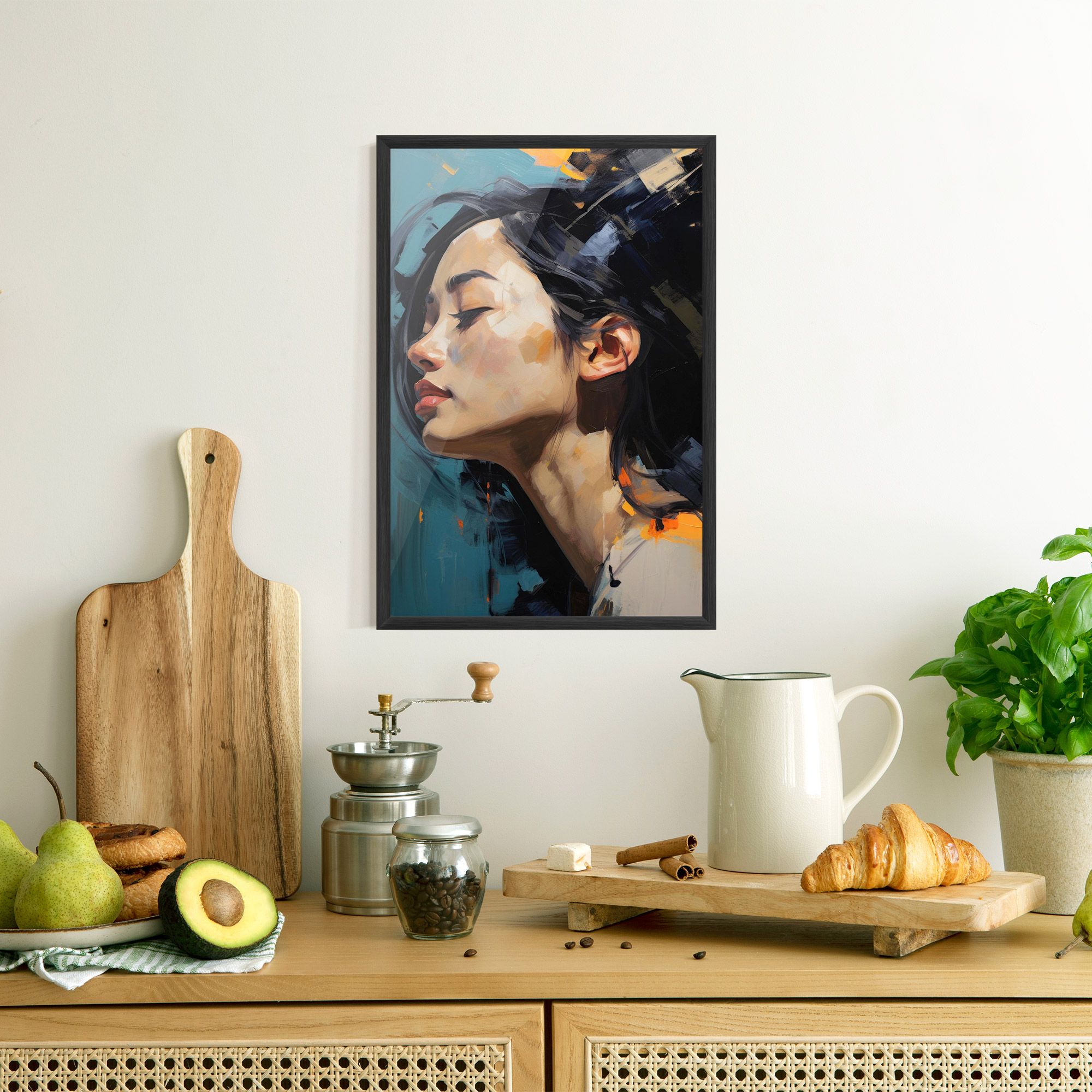 Acrylic Asian Portrait mockup 8