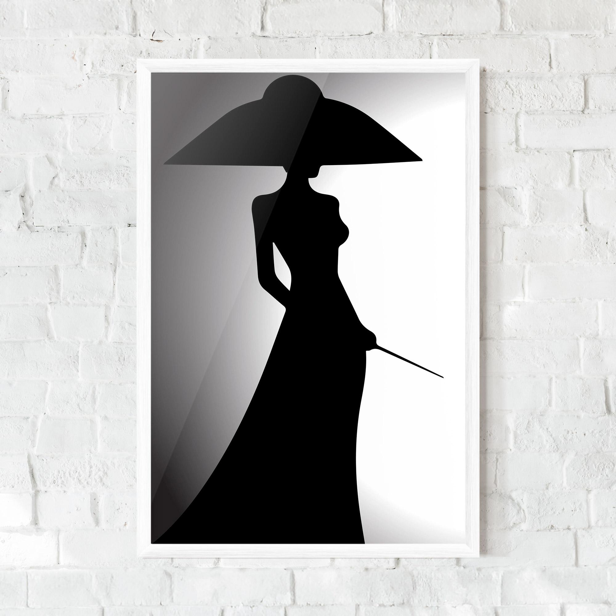 Рамкиран постер Big Hat Lady mockup 0