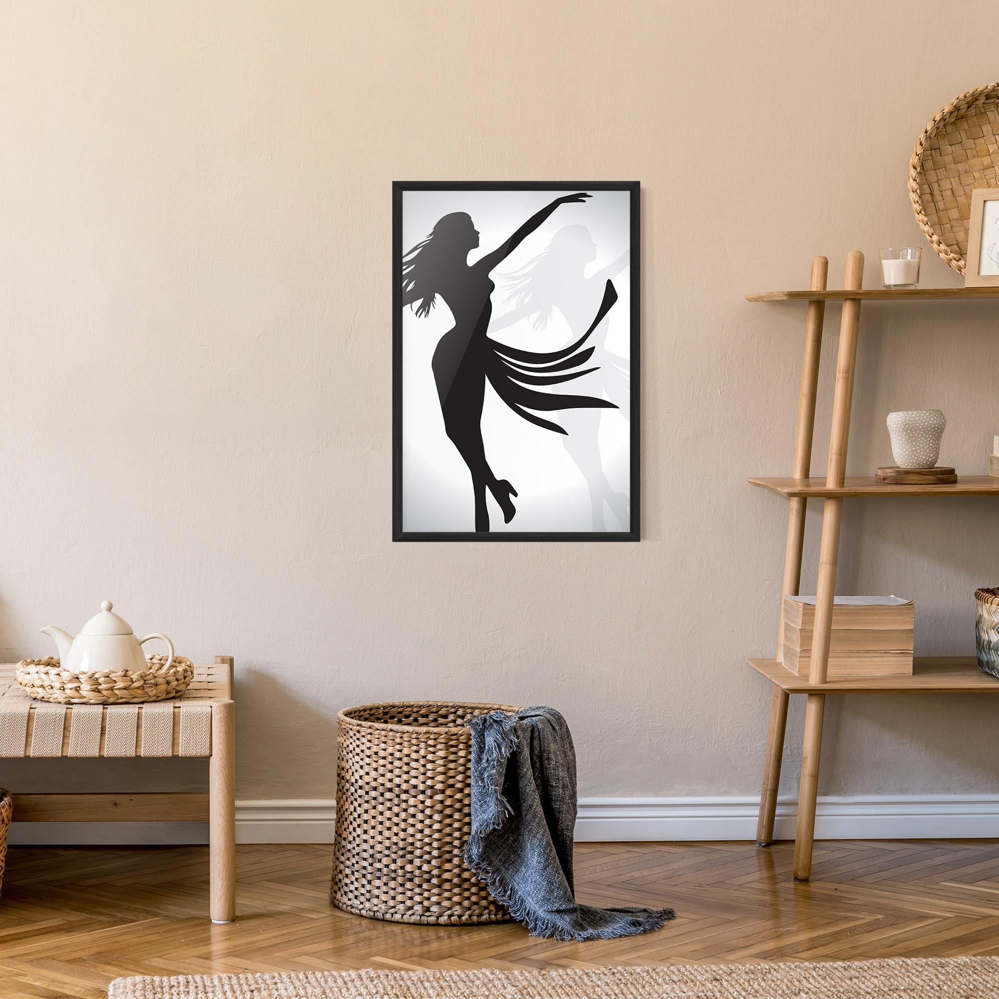 Рамкиран постер Dance Shilouette mockup 9