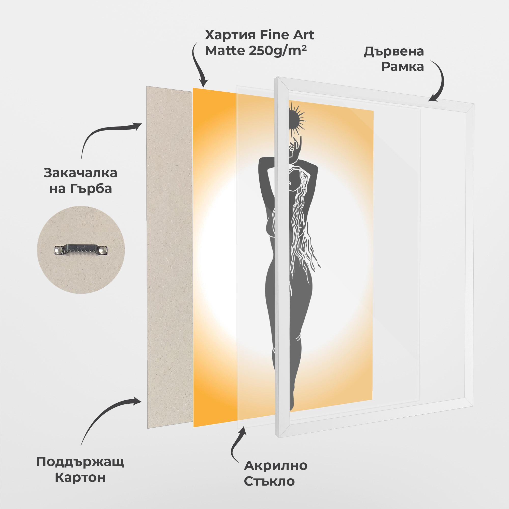 Рамкиран постер Mistic Woman mockup 1