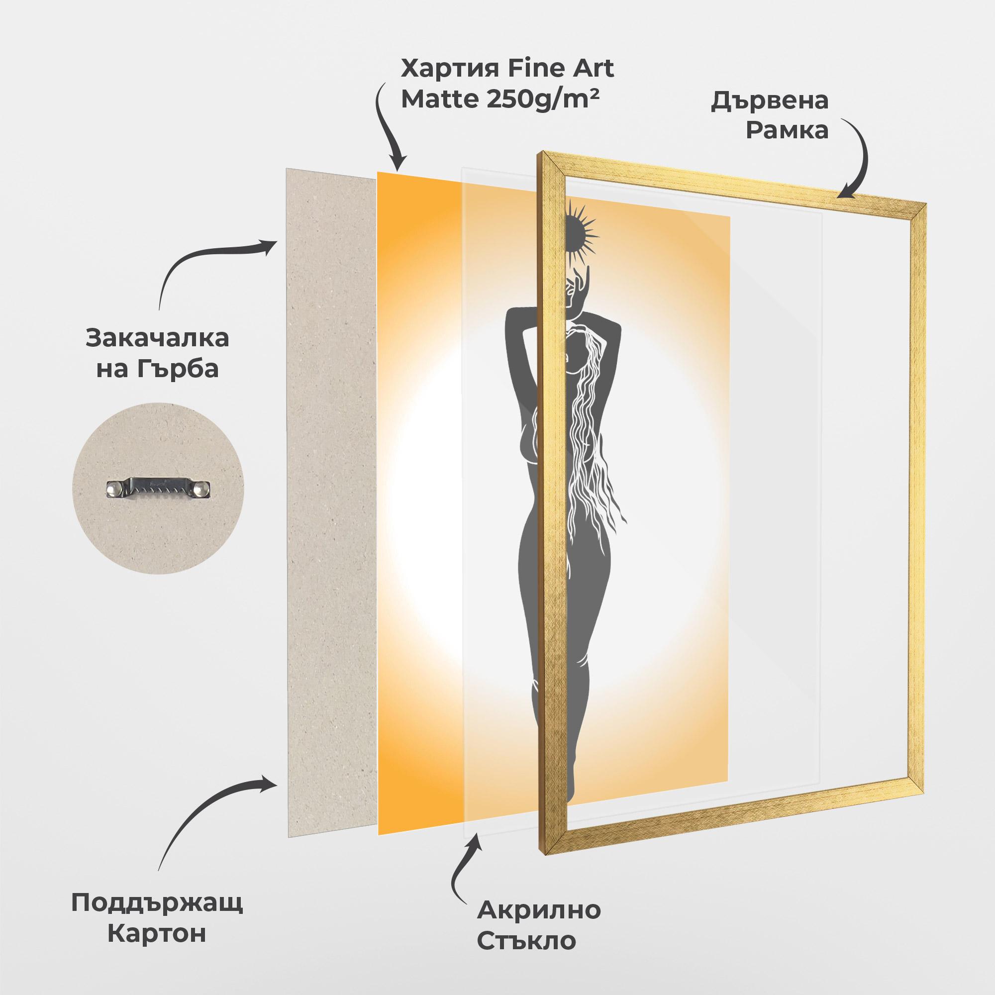 Рамкиран постер Mistic Woman mockup 1