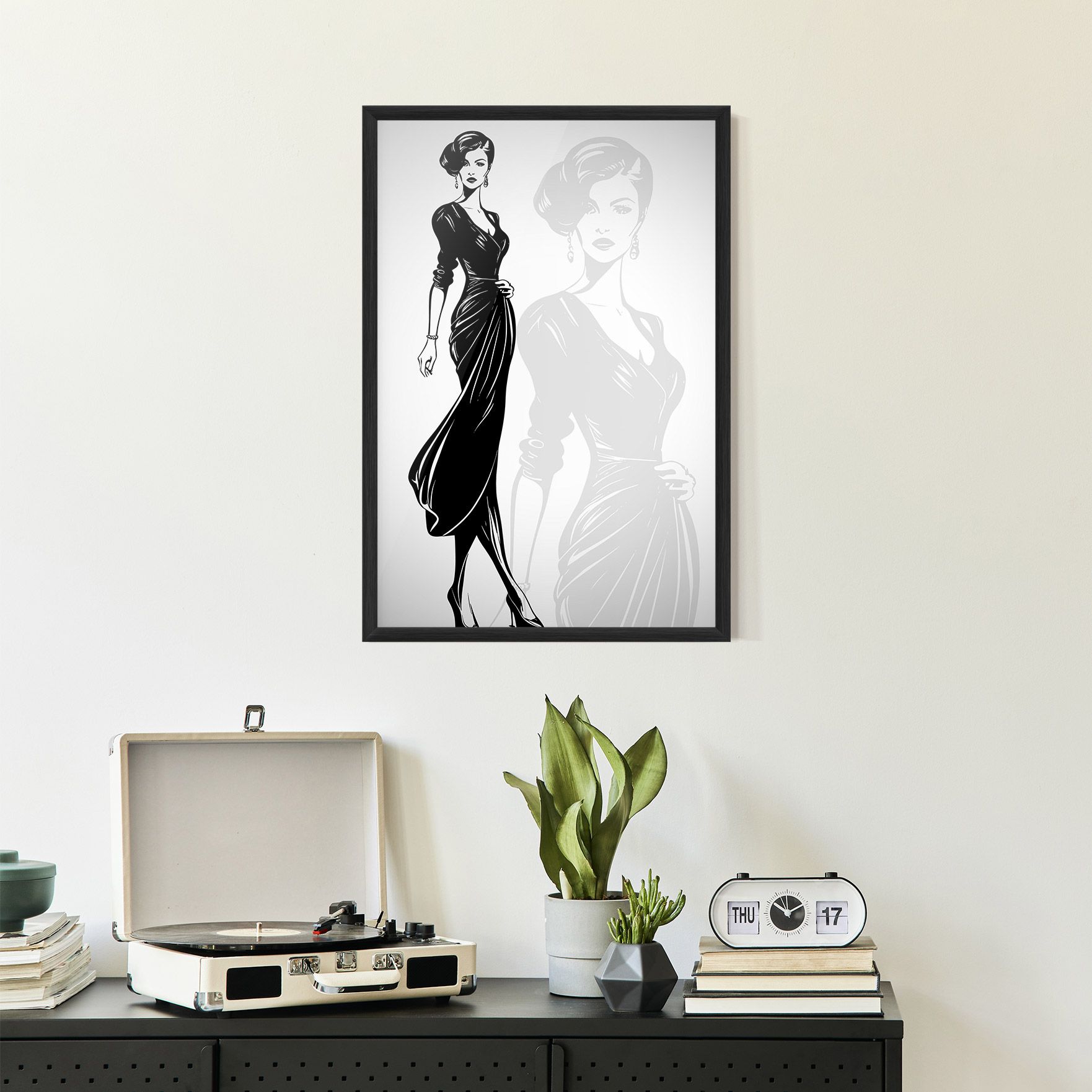 Lady Shilouette mockup 2