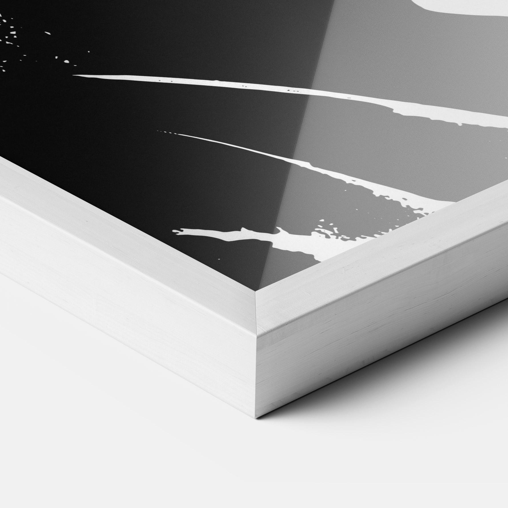 Рамкиран постер Black Silhouette mockup 3