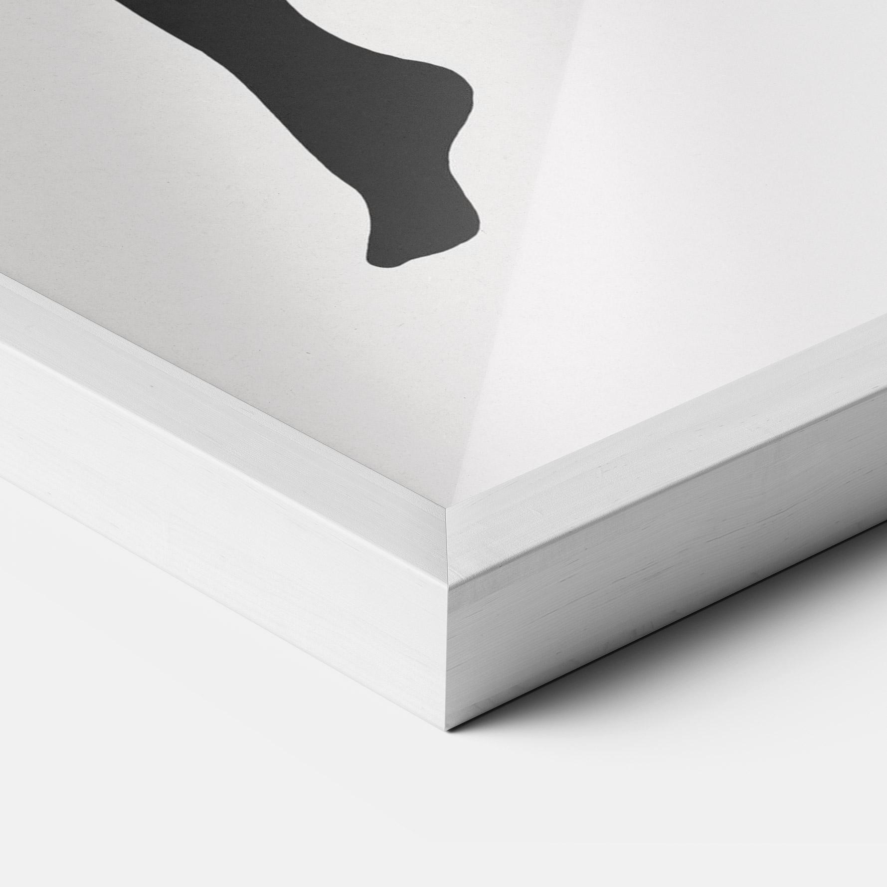 Рамкиран постер Sitting On The Moon mockup 3