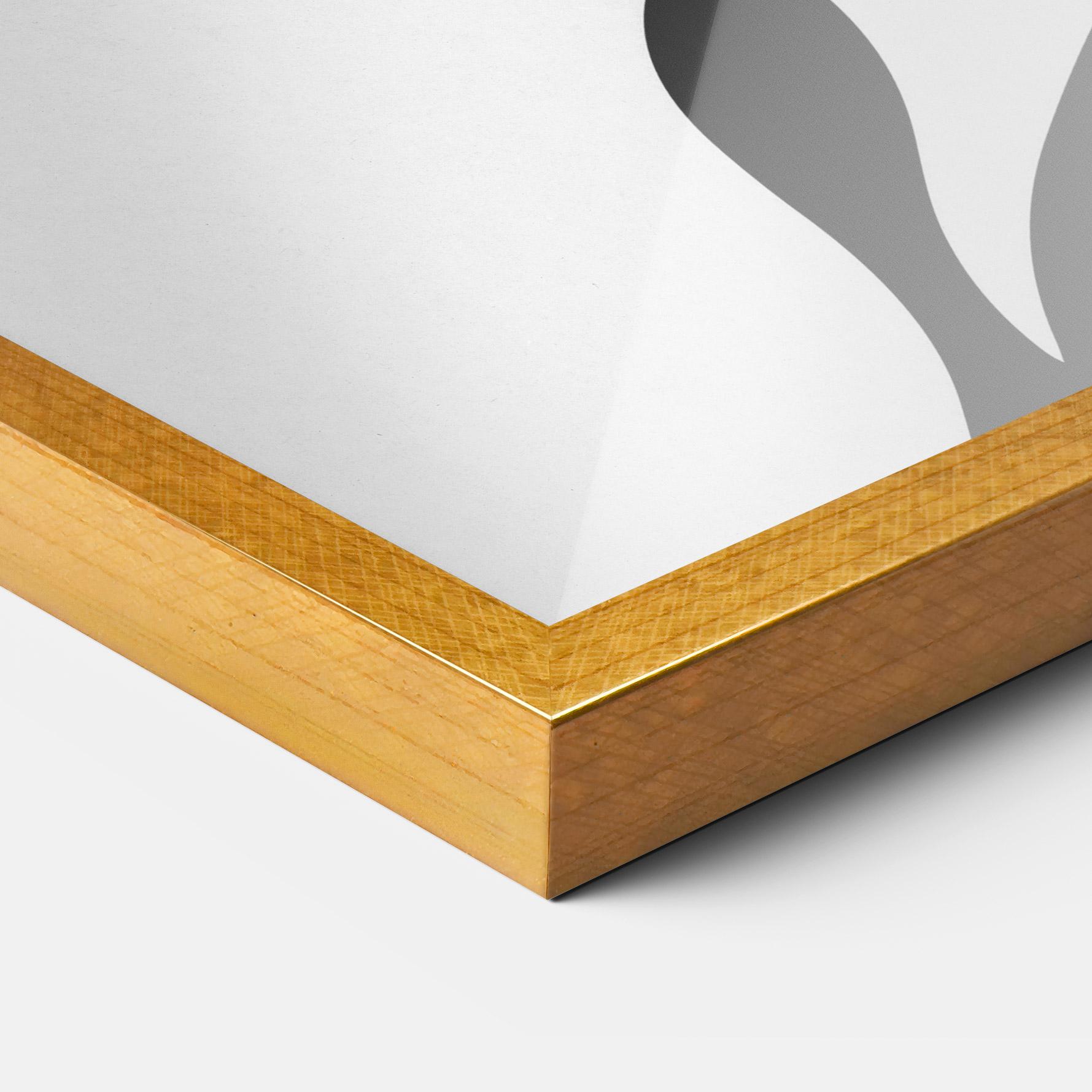 Рамкиран постер Eyeliner Shilouette mockup 3