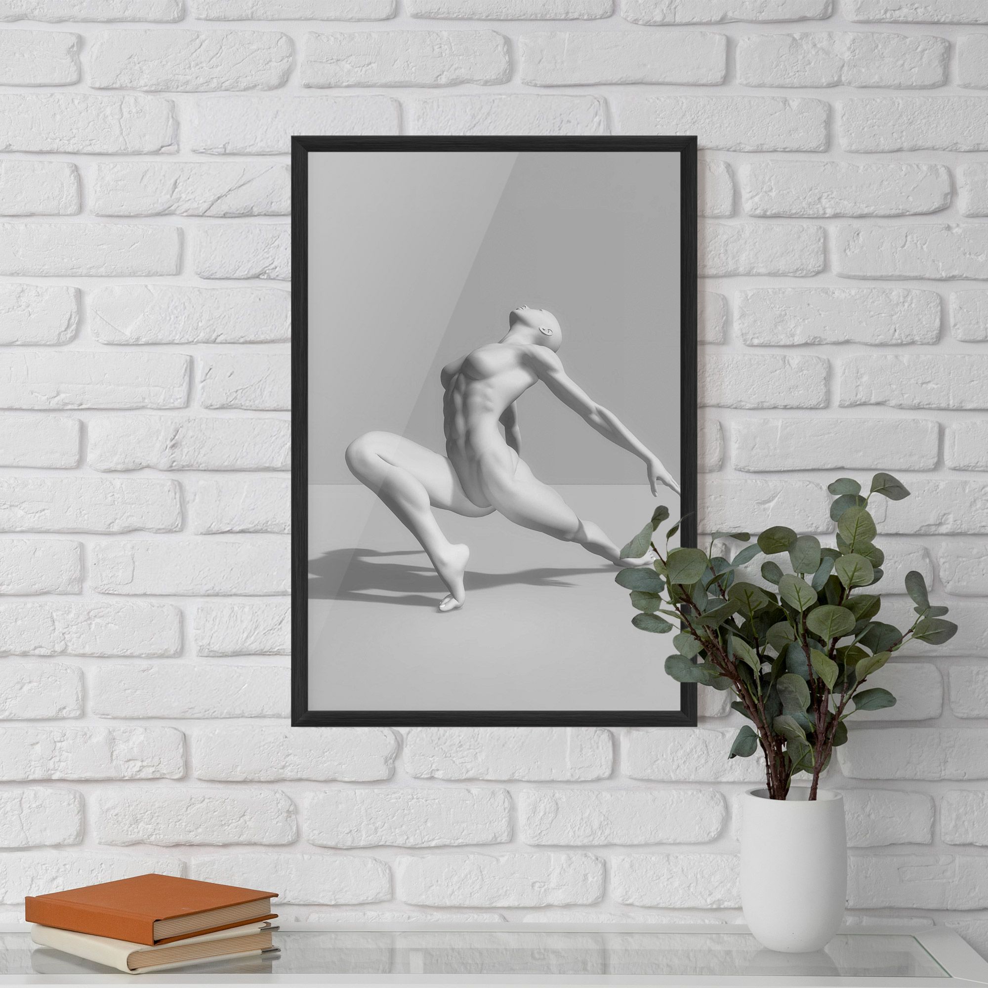 3d Ballet Pose mockup 5