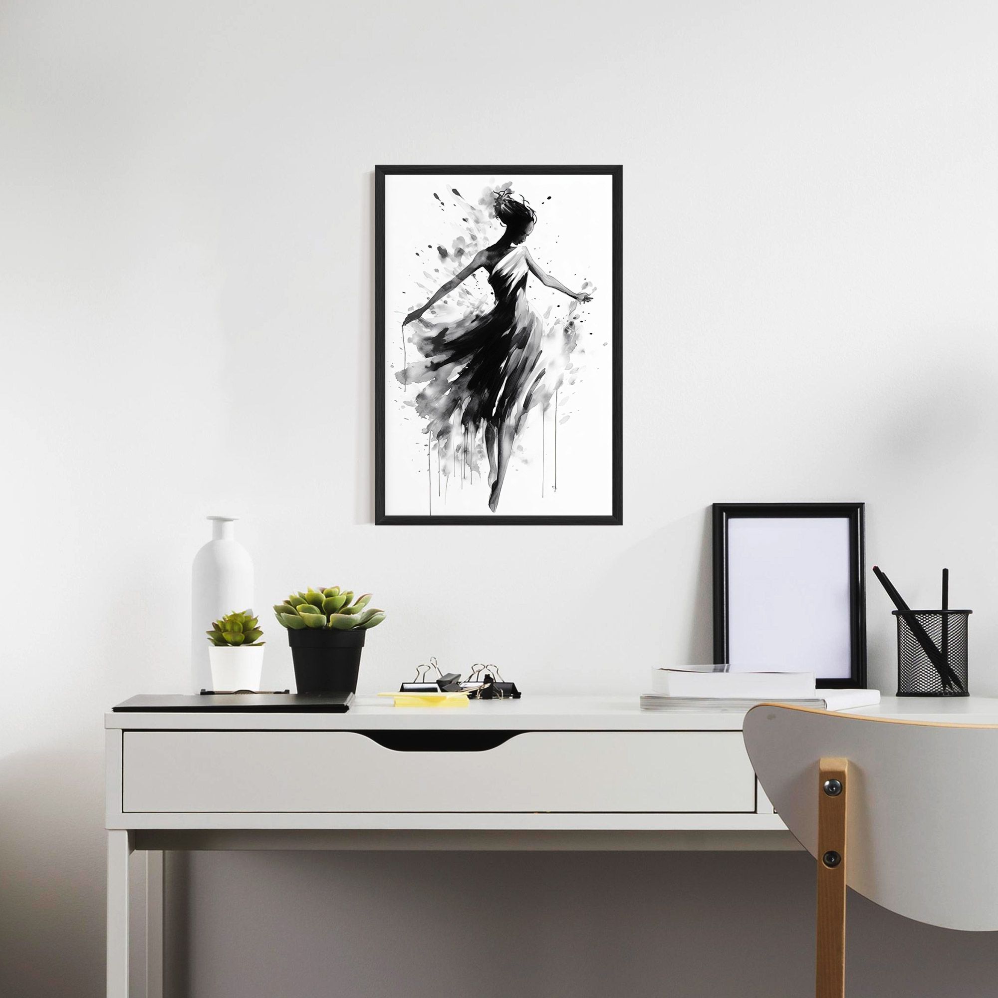 Beautiful Dancing Woman mockup 7