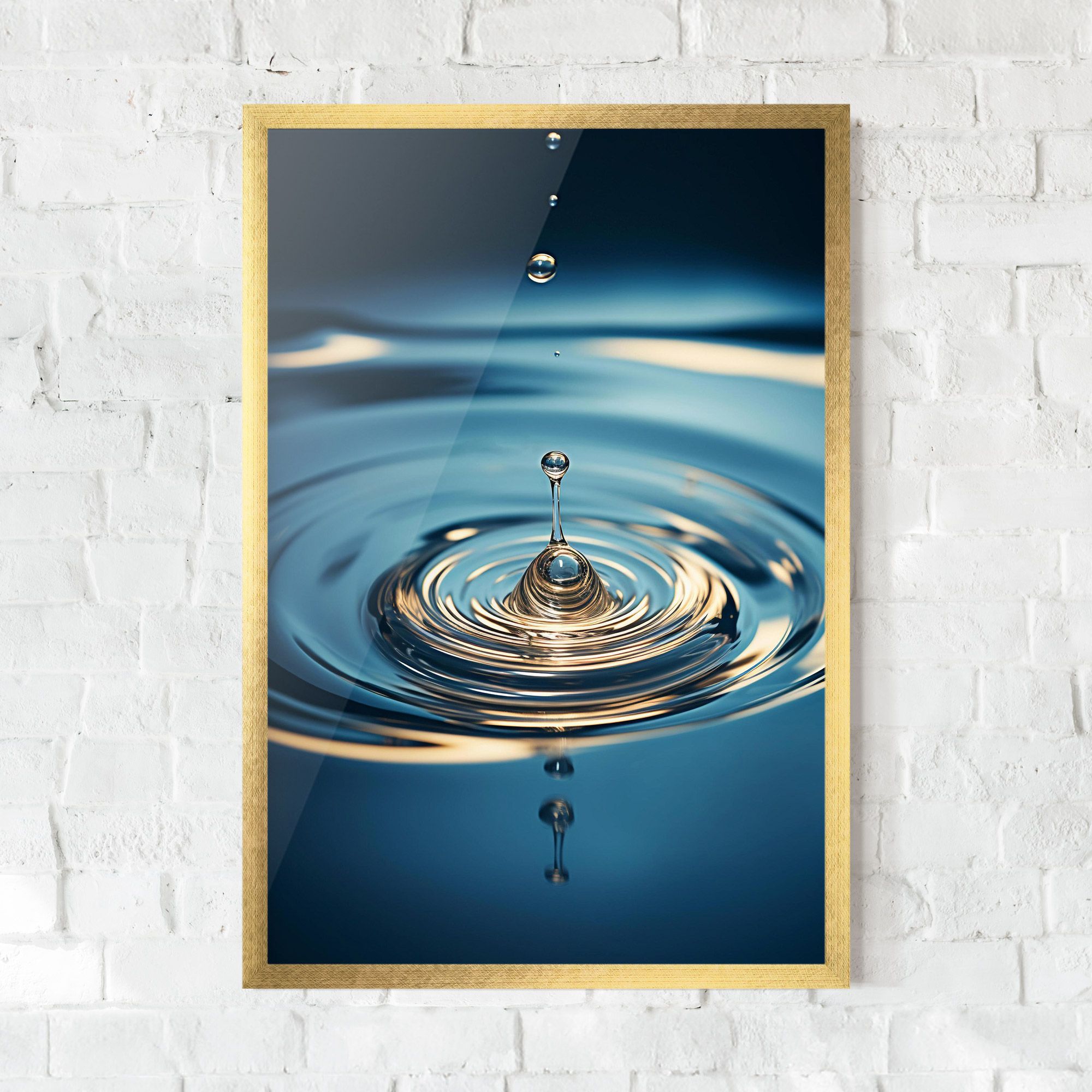 Cream Water Drop mockup 0