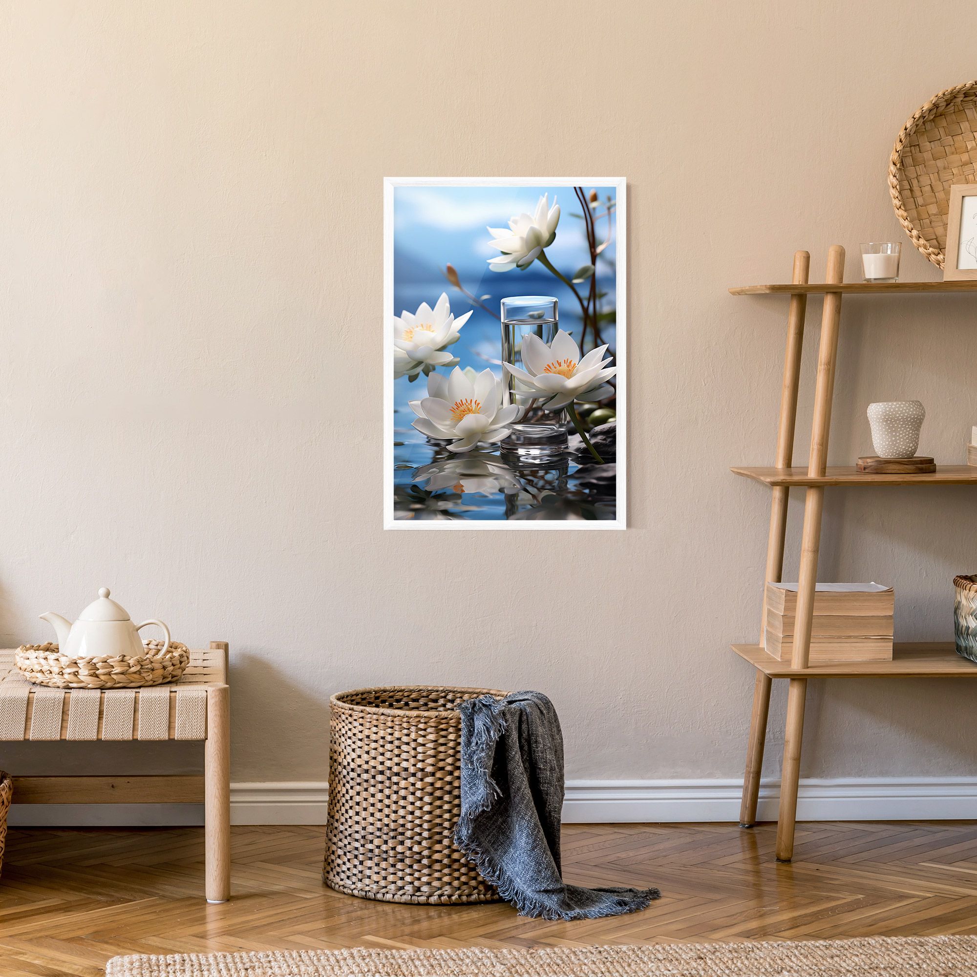 Flower Water Glass mockup 9