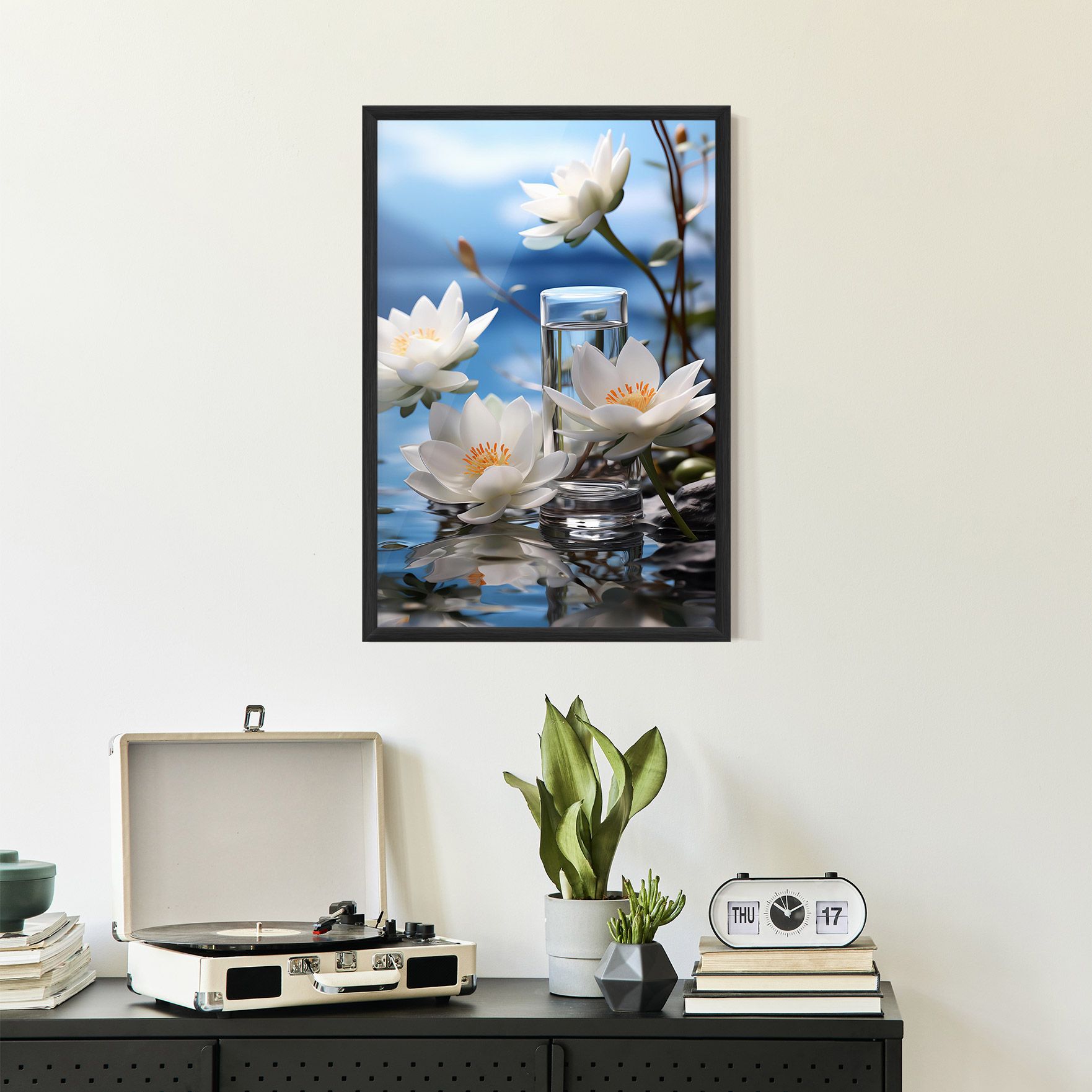 Flower Water Glass mockup 2