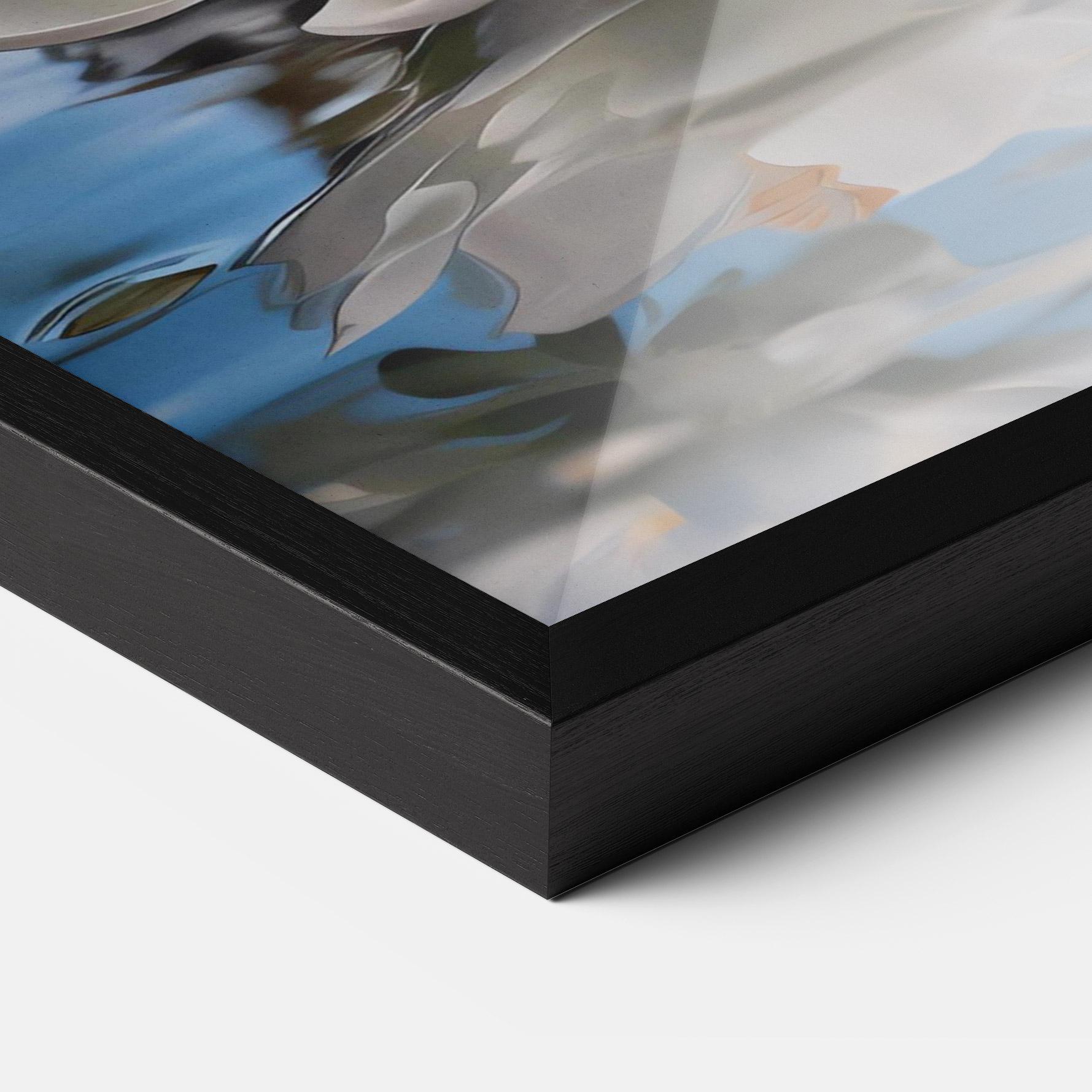 Рамкиран постер Flower Water Glass mockup 3