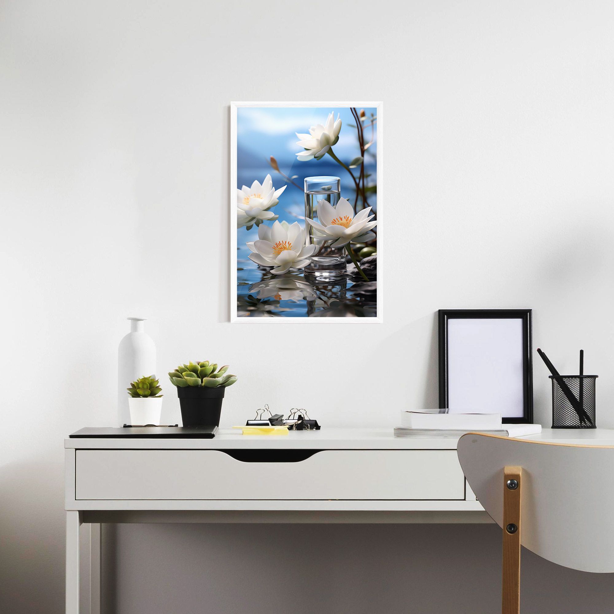 Flower Water Glass mockup 7