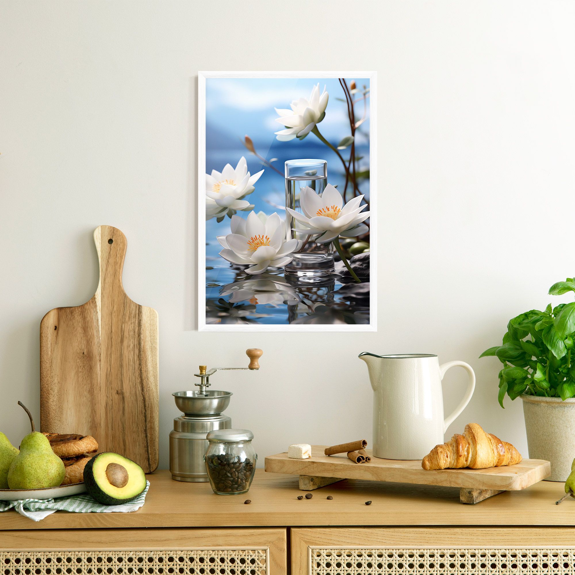 Flower Water Glass mockup 8