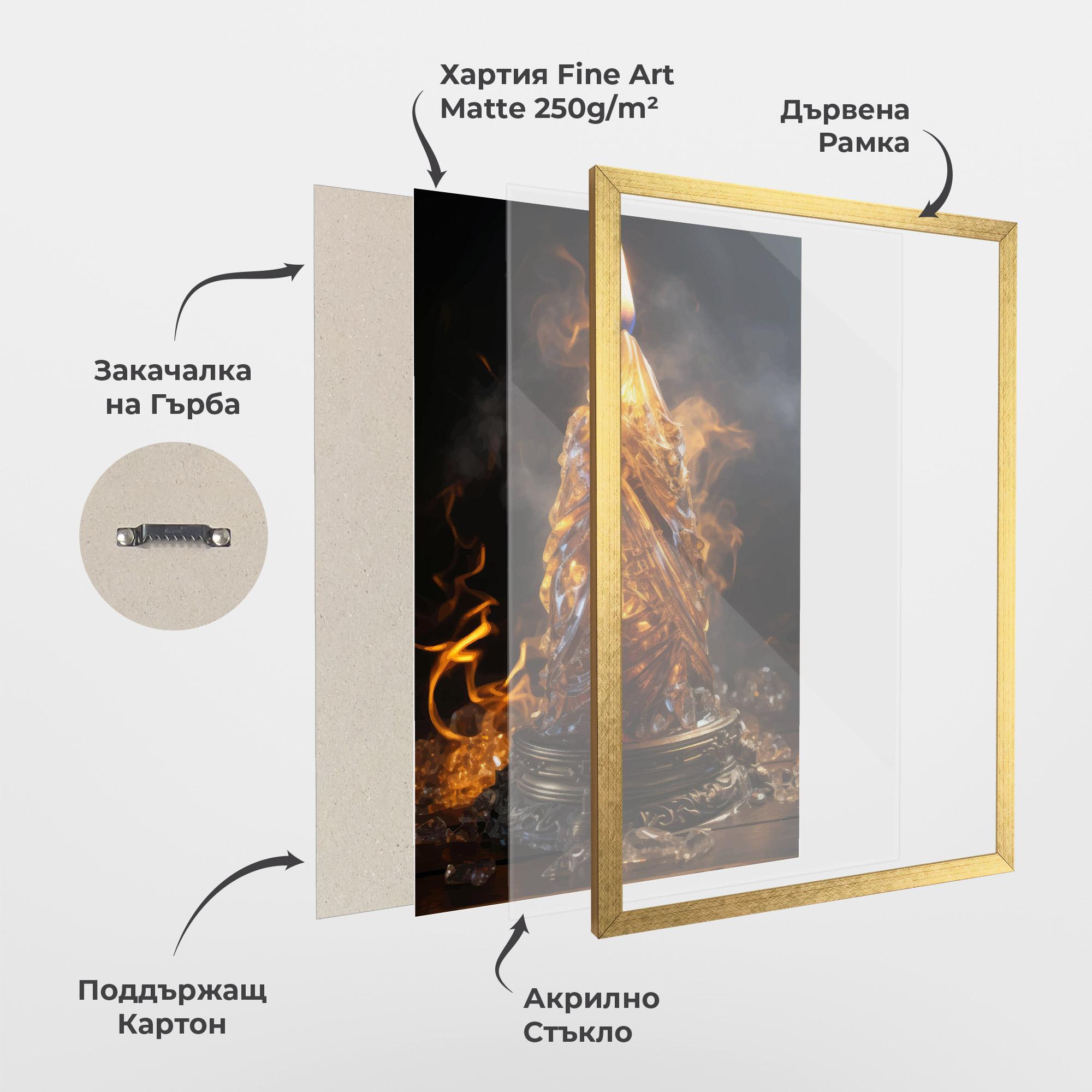 Рамкиран постер Special Candle mockup 1