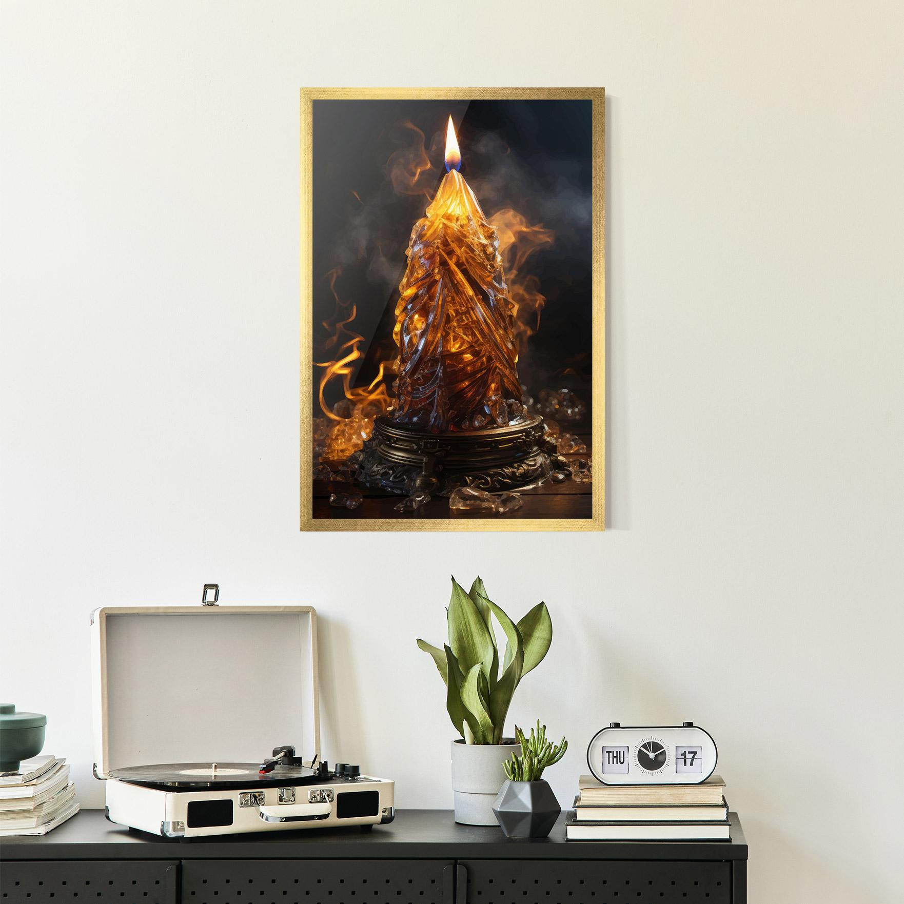 Рамкиран постер Special Candle mockup 2