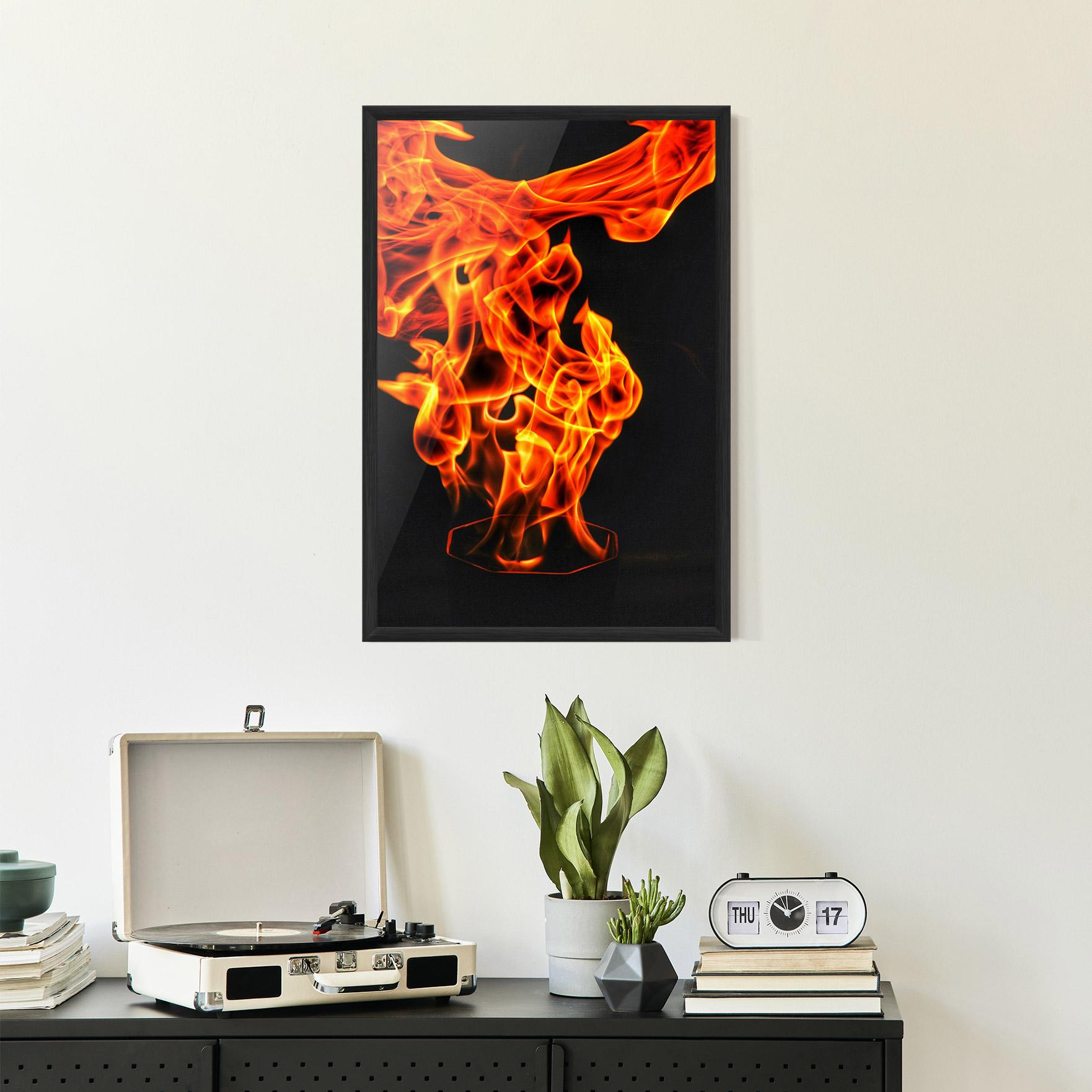 Рамкиран постер Phoenix Heat Dance mockup 2