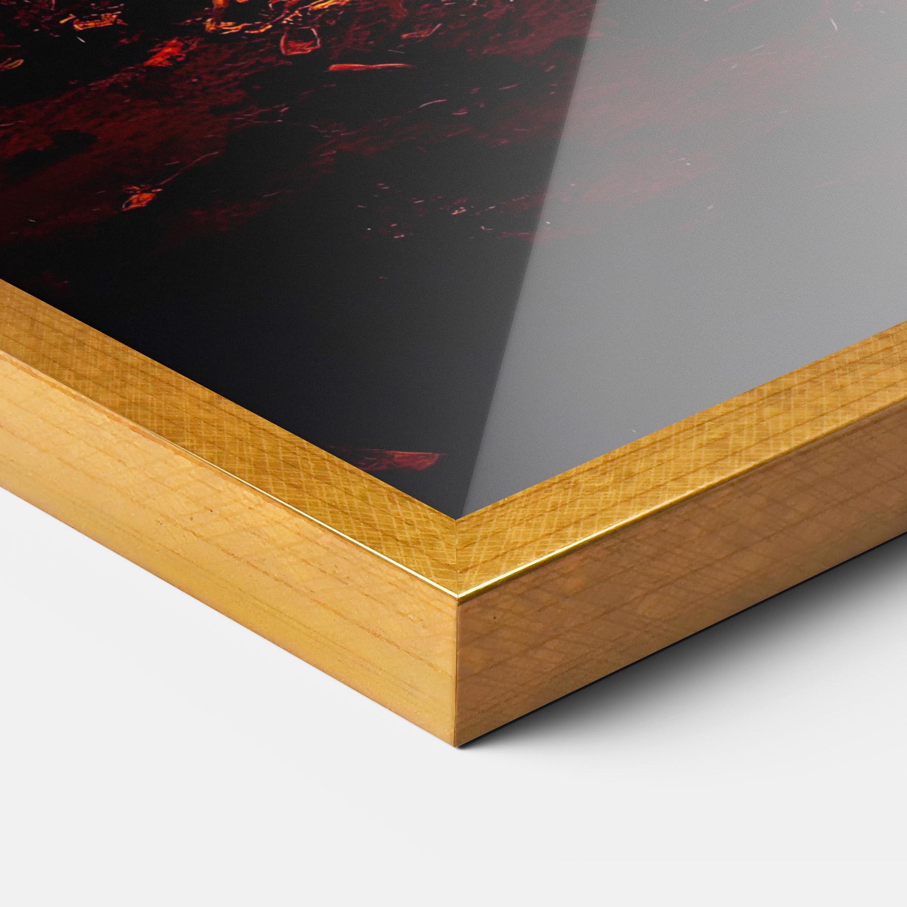 Рамкиран постер Fire Art mockup 3