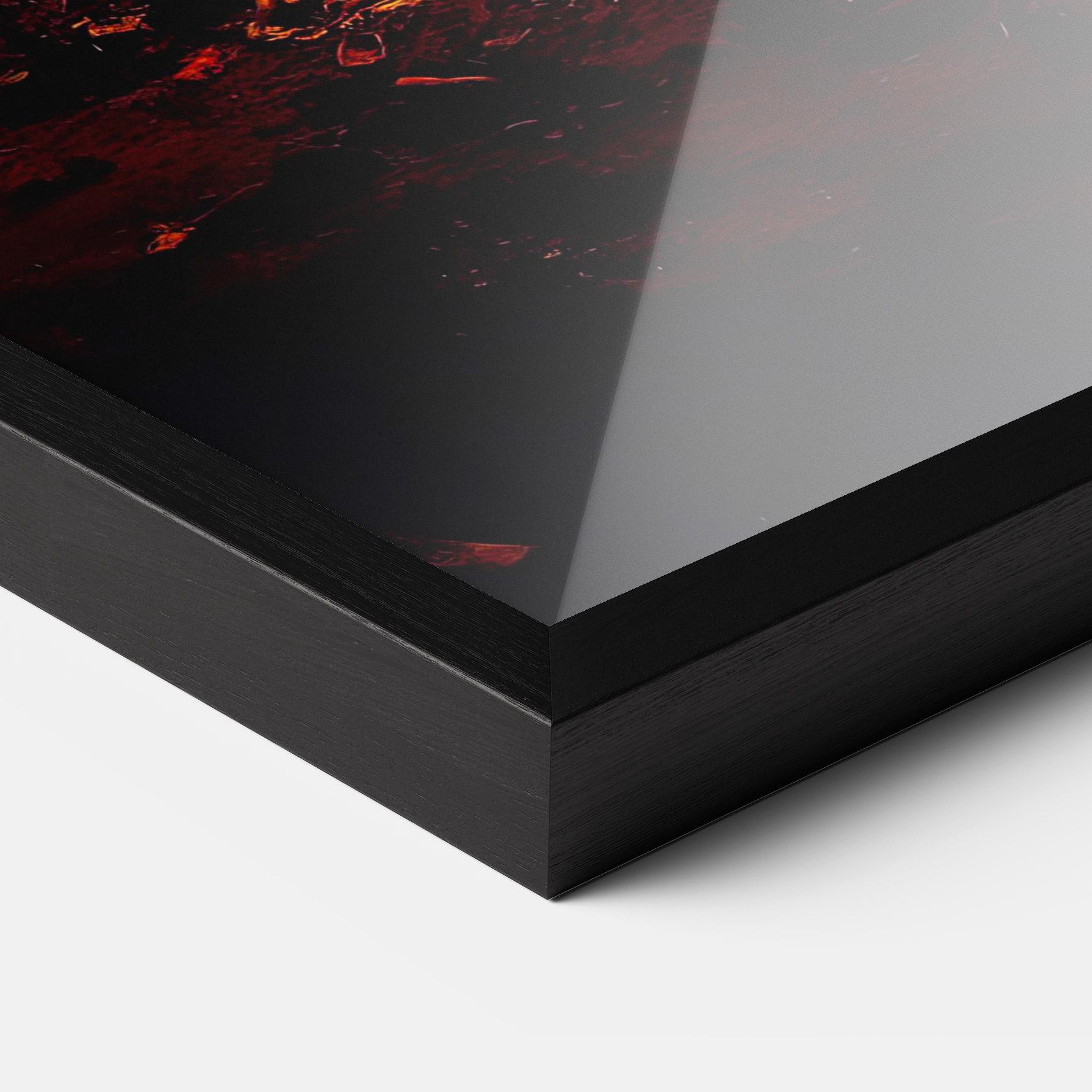 Рамкиран постер Fire Art mockup 3