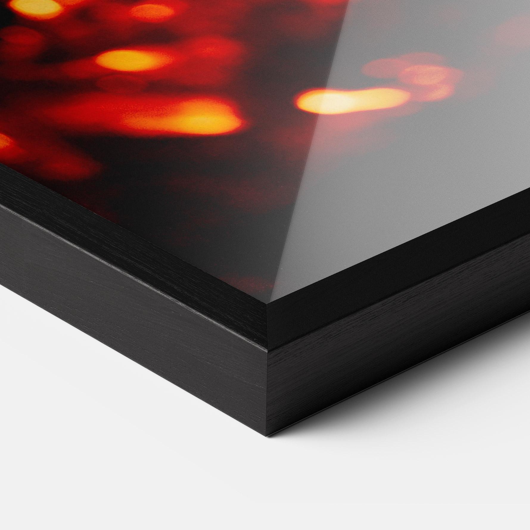 Рамкиран постер Fire Coal mockup 3