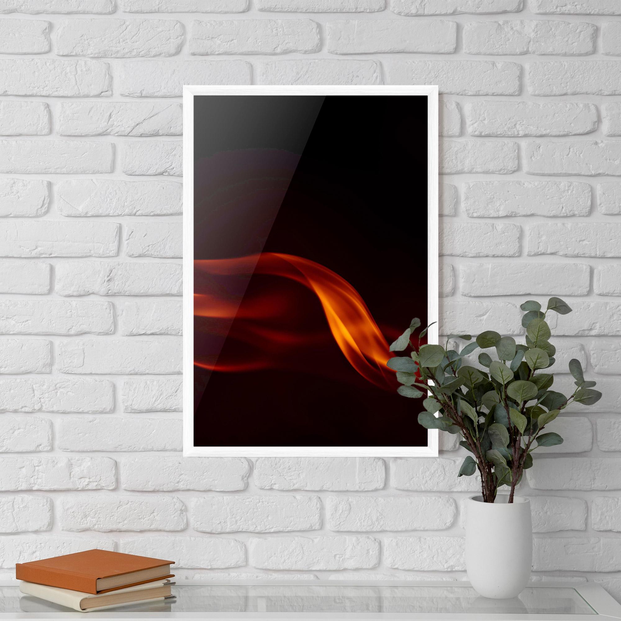 Рамкиран постер Relax Flame mockup 5